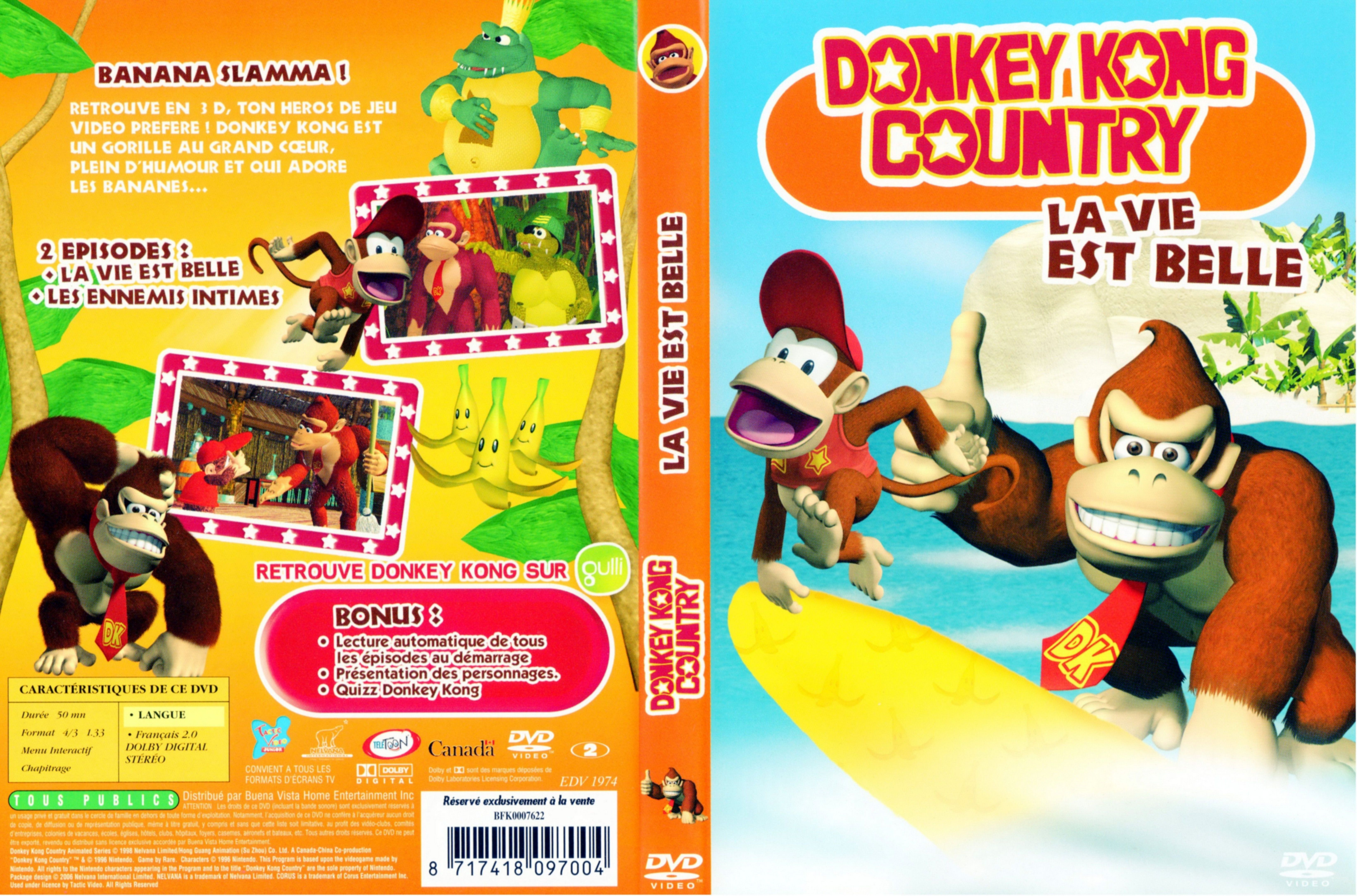 Jaquette DVD Donkey Kong country - La vie est belle