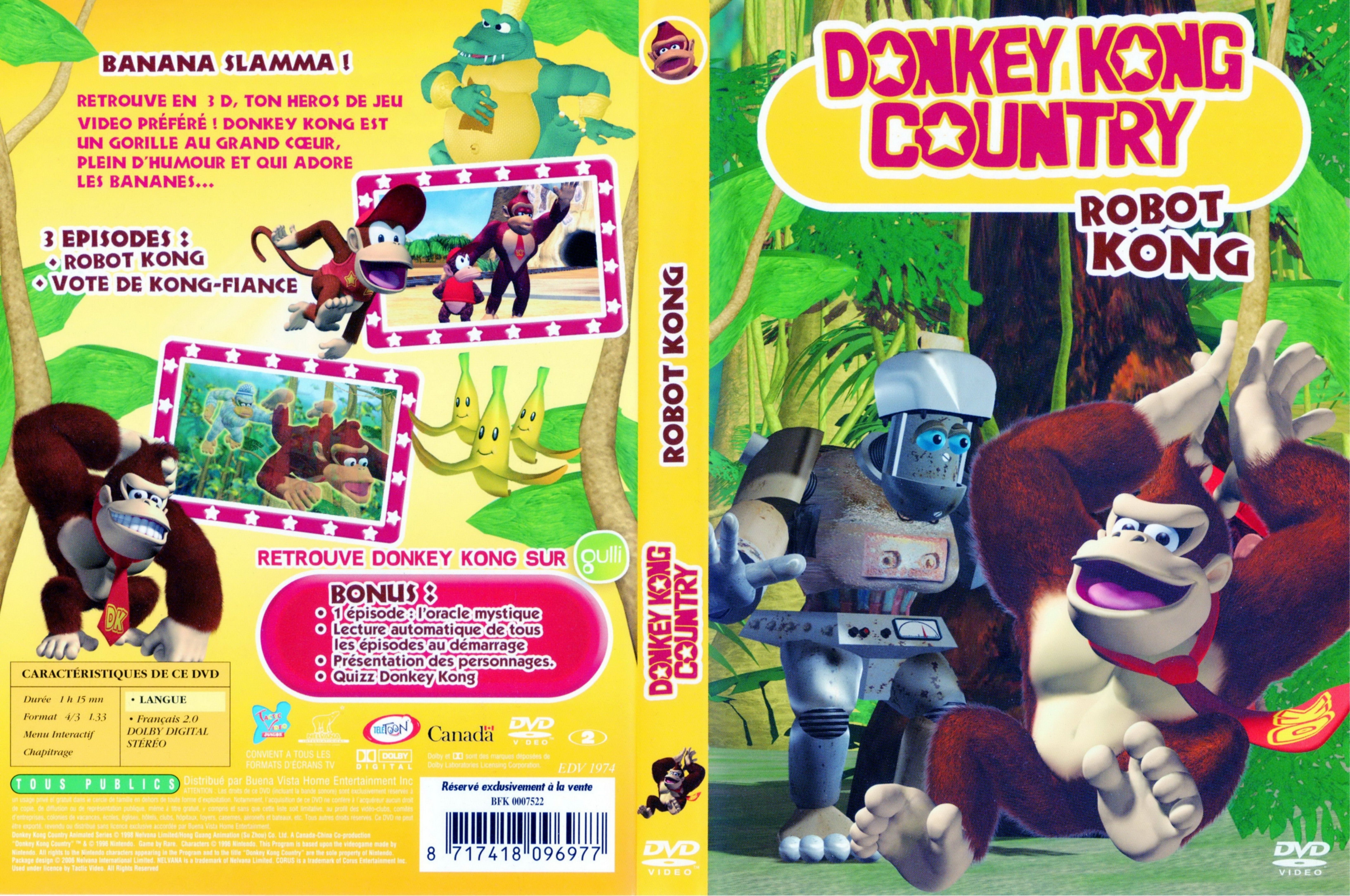 Jaquette DVD Donkey Kong country - Robot kong