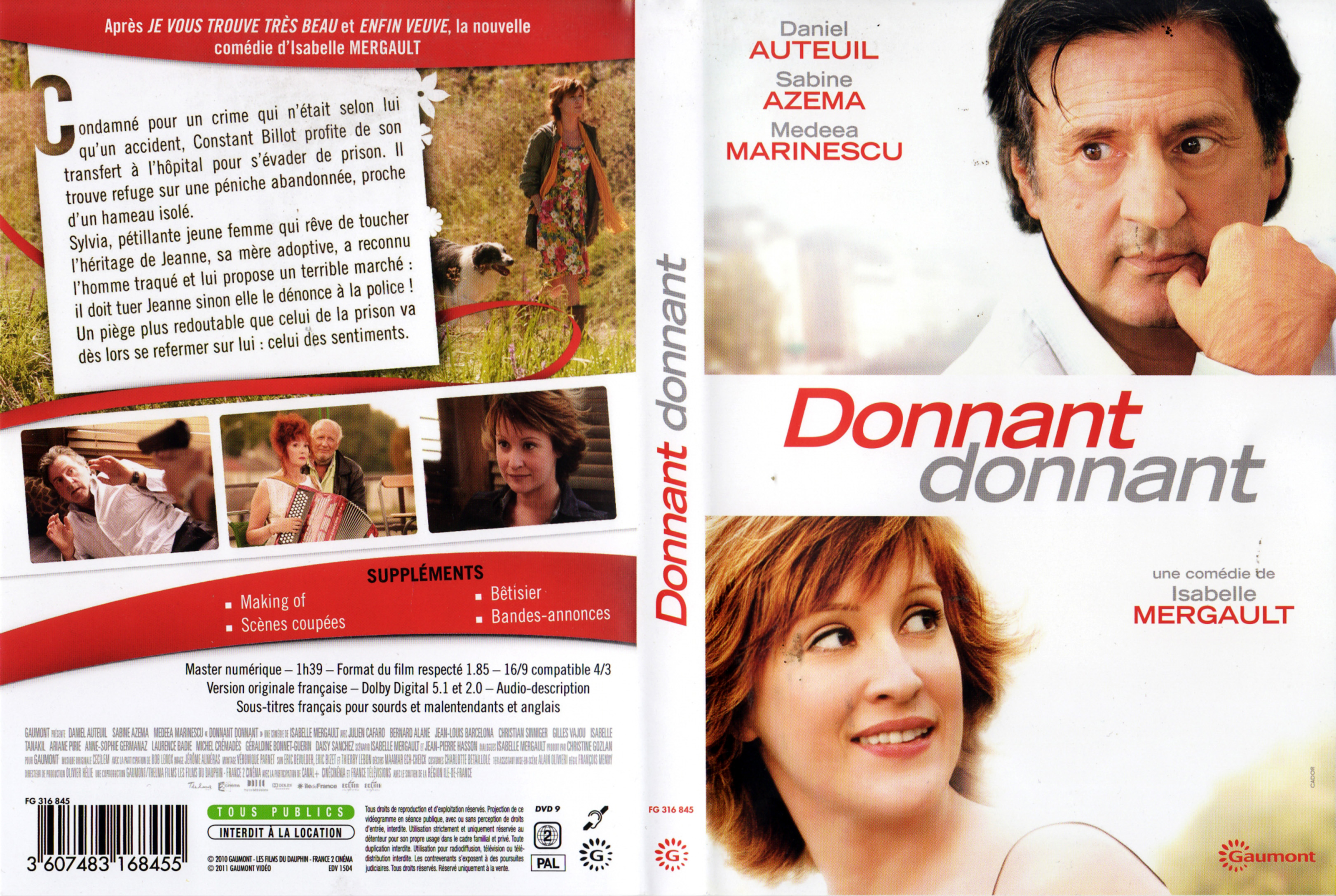 Jaquette DVD Donnant donnant