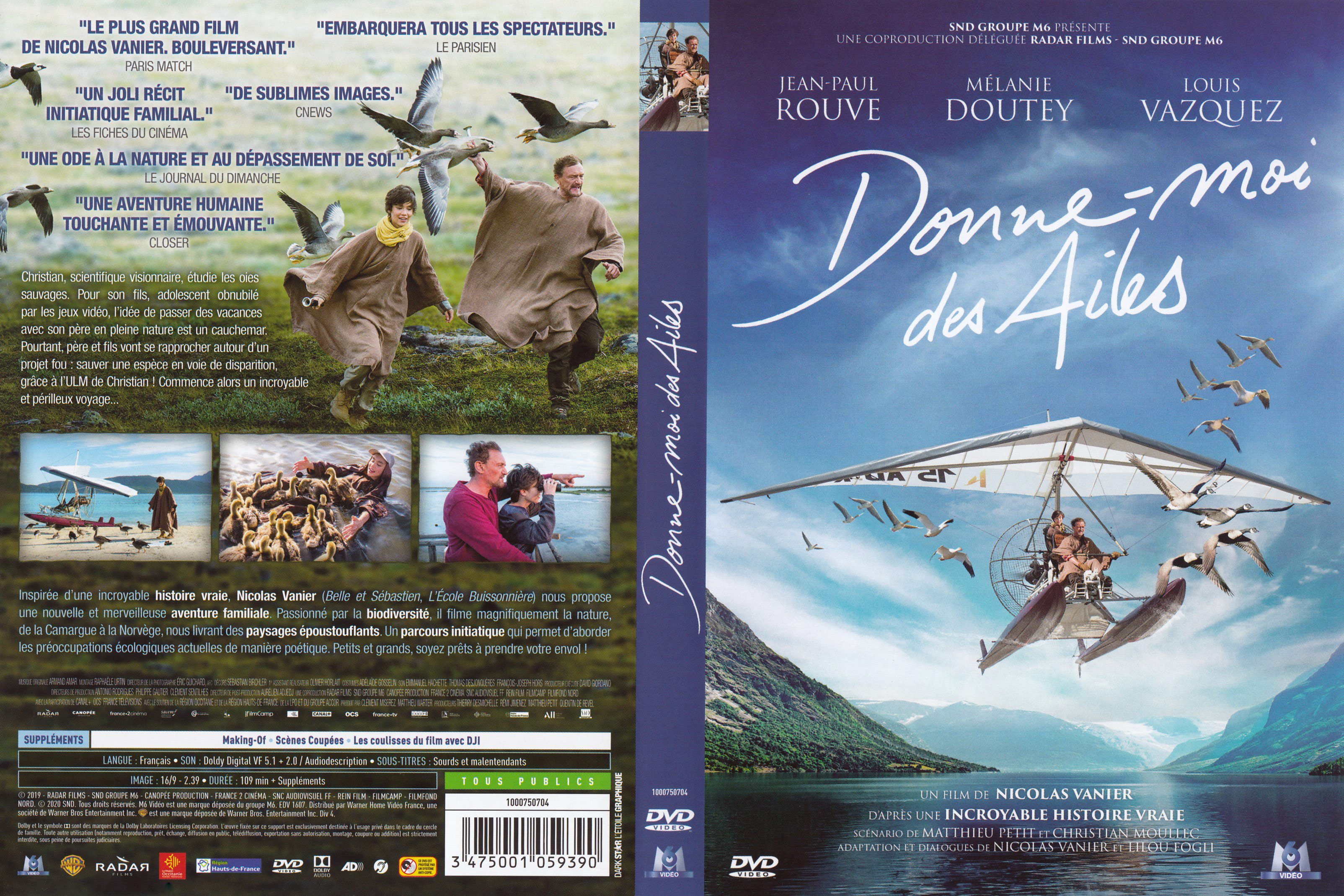 Jaquette DVD Donne-moi des ailes