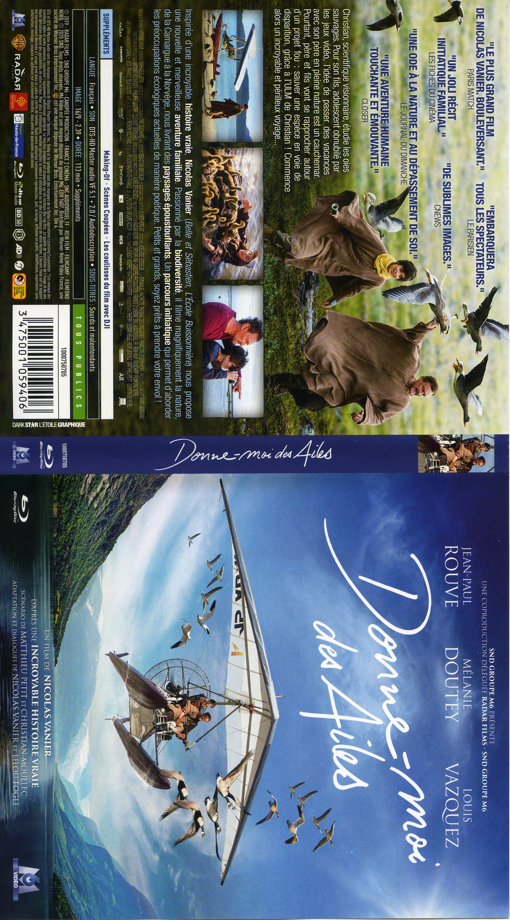 Jaquette DVD Donne-moi des ailes (BLU-RAY)