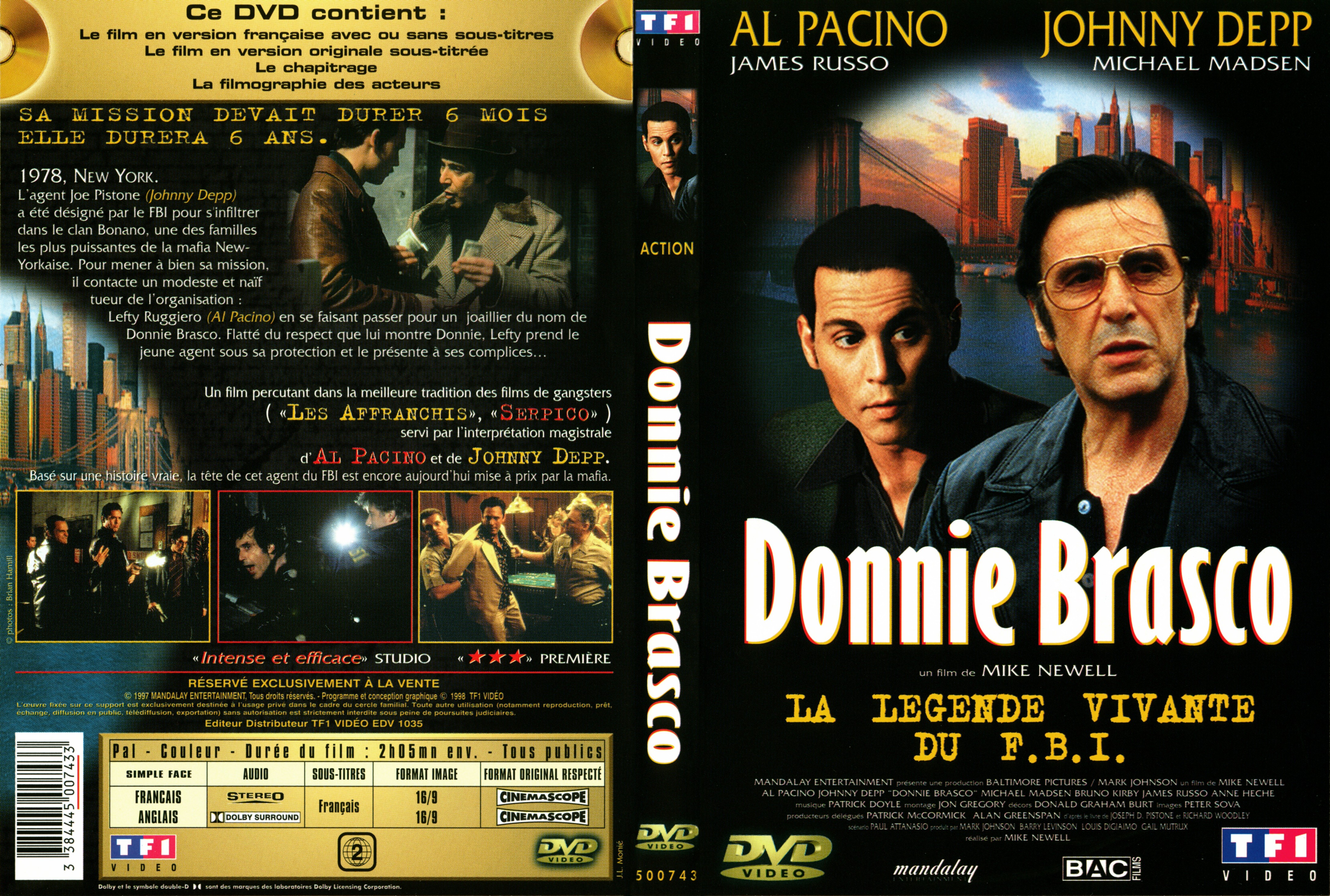 Jaquette DVD Donnie Brasco