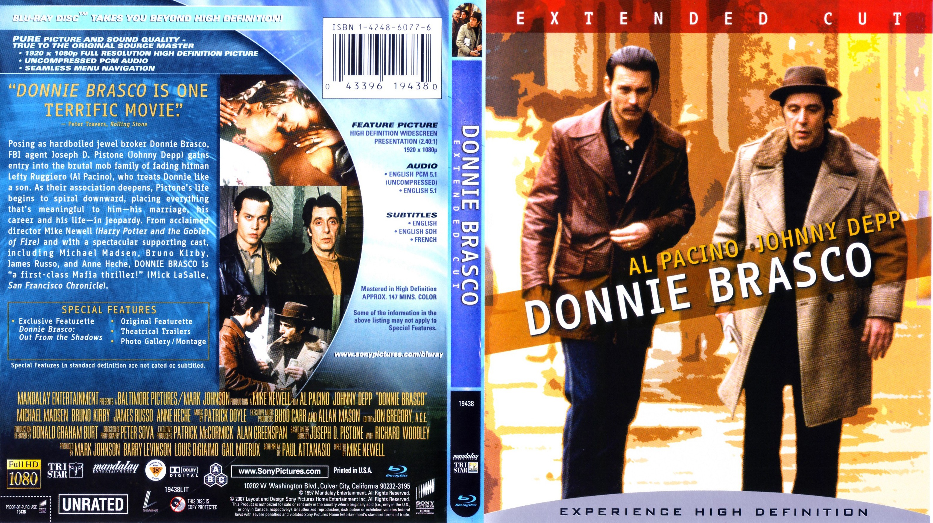 Jaquette DVD Donnie Brasco Zone 1 (BLU-RAY)