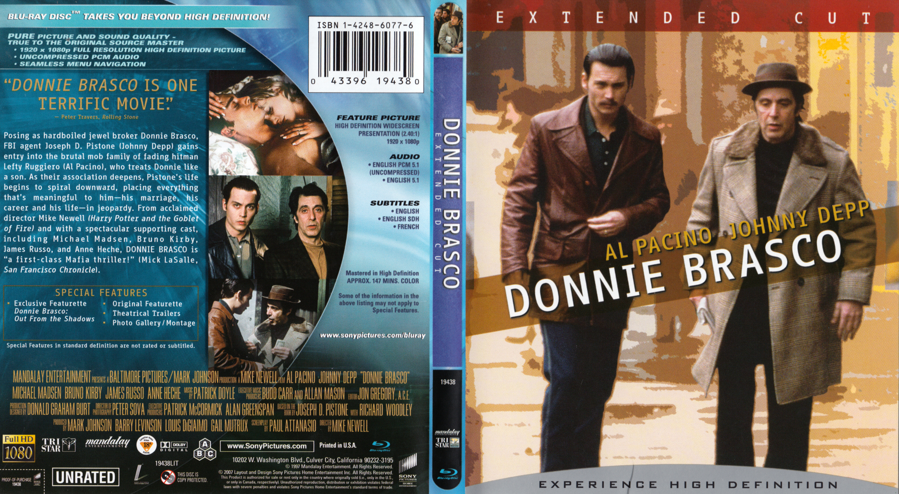 Jaquette DVD Donnie Brasco (BLU-RAY)