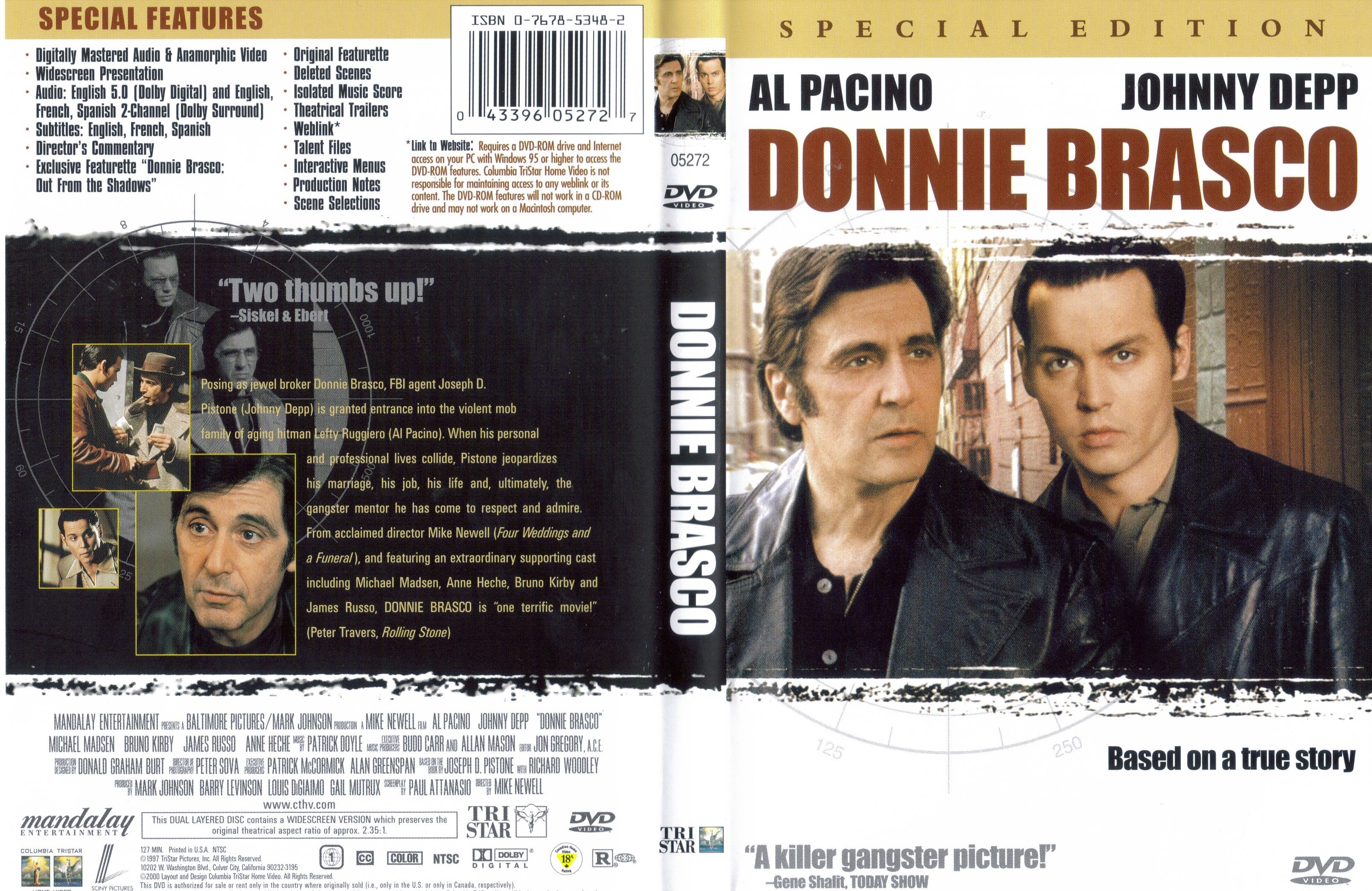 Jaquette DVD Donnie Brasco (Canadienne)