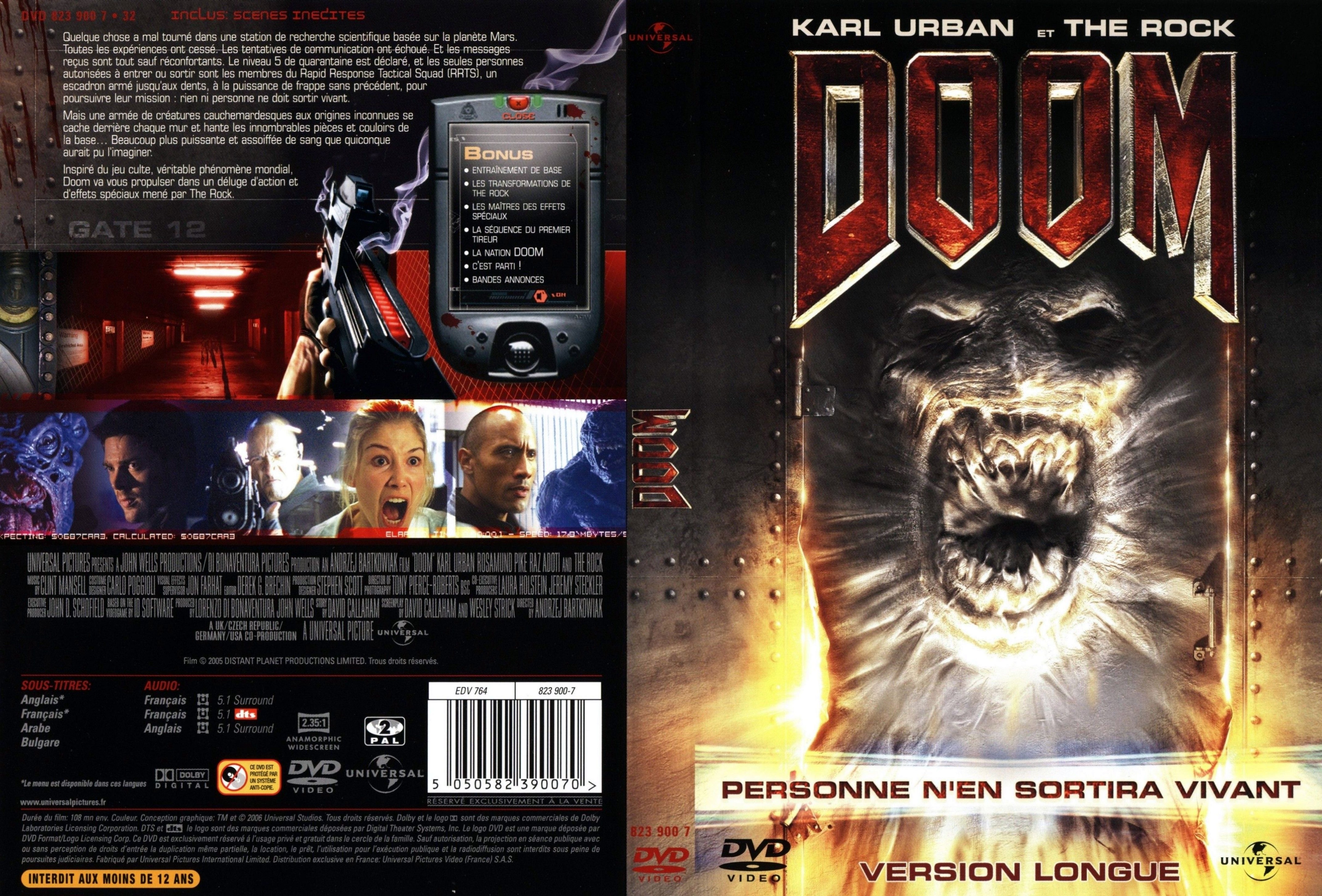 Jaquette DVD Doom