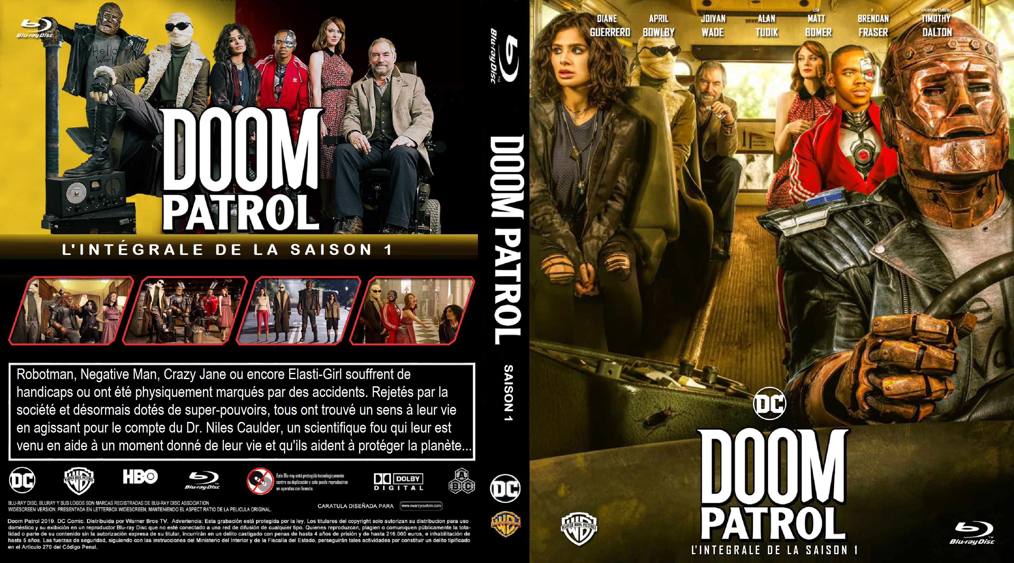 Jaquette DVD Doom Patrol saison 1 custom (BLU-RAY)