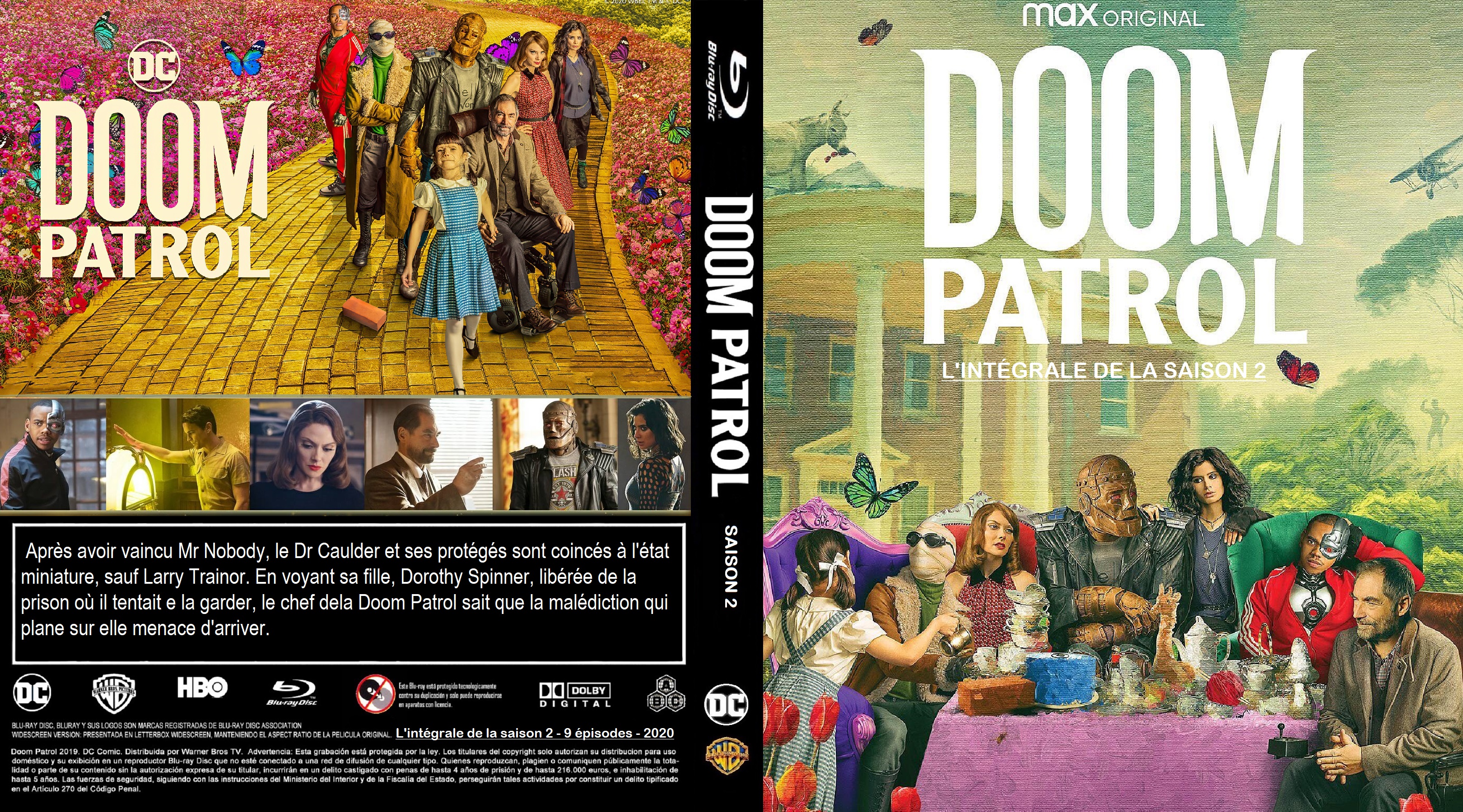 Jaquette DVD Doom Patrol saison 2 custom (BLU-RAY)