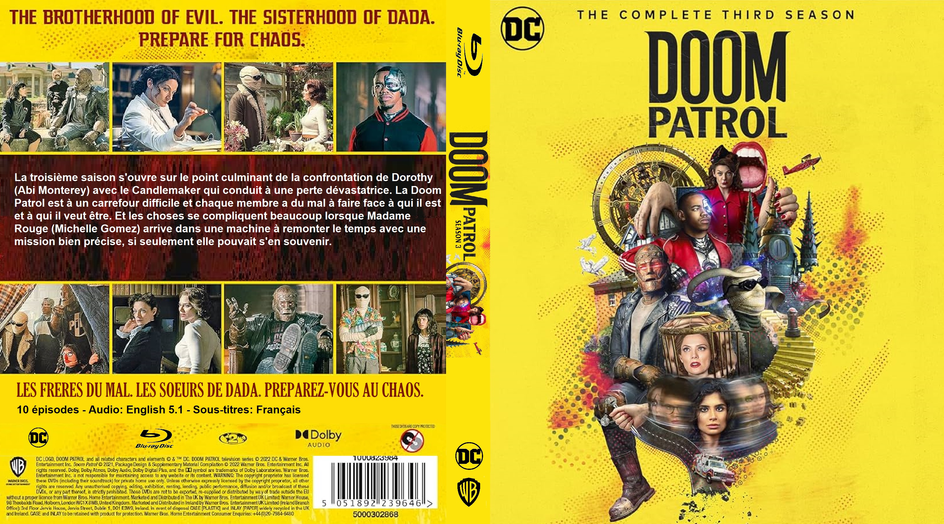 Jaquette DVD Doom Patrol saison 3 custom (BLU-RAY)