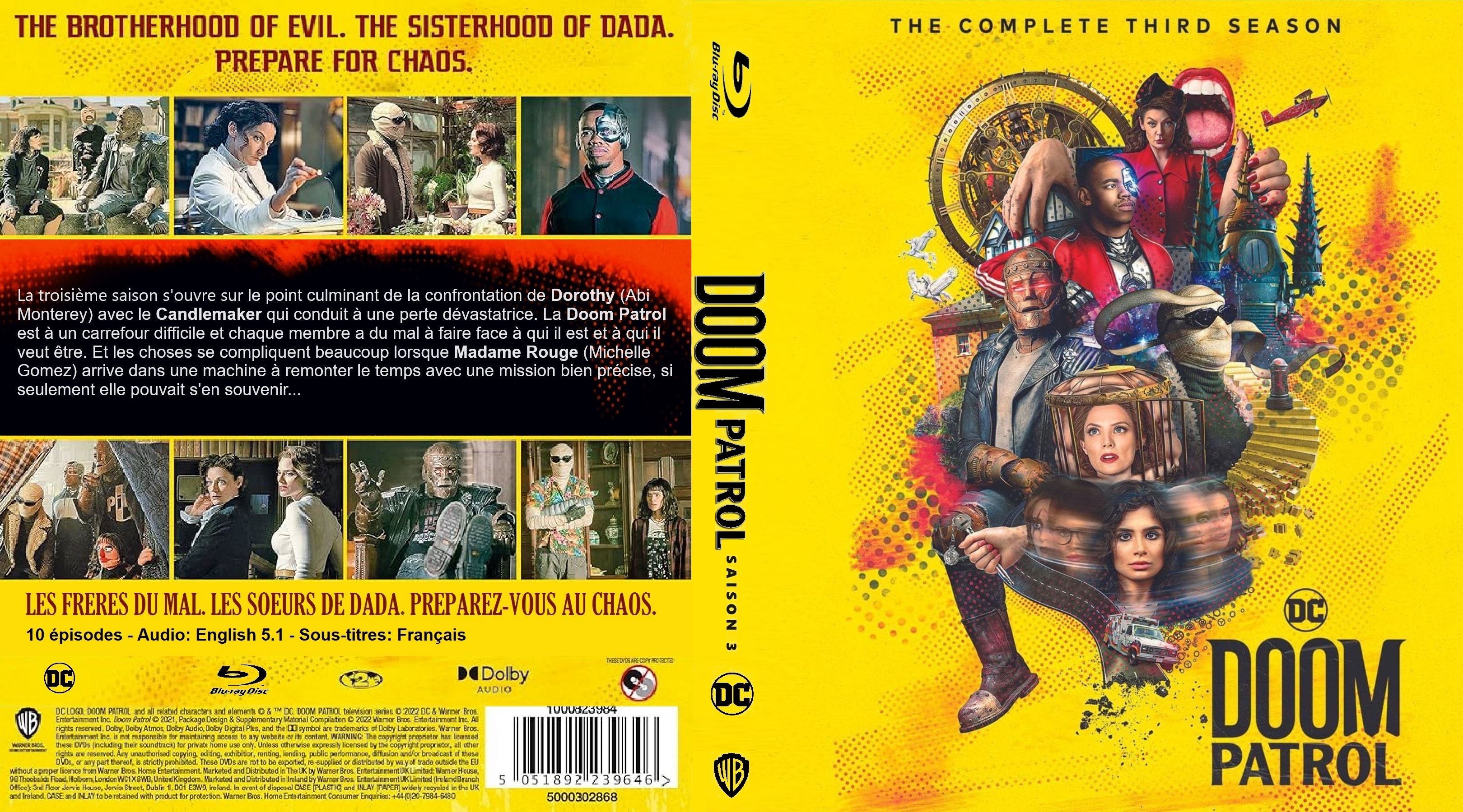 Jaquette DVD Doom Patrol saison 3 custom (BLU-RAY) v2