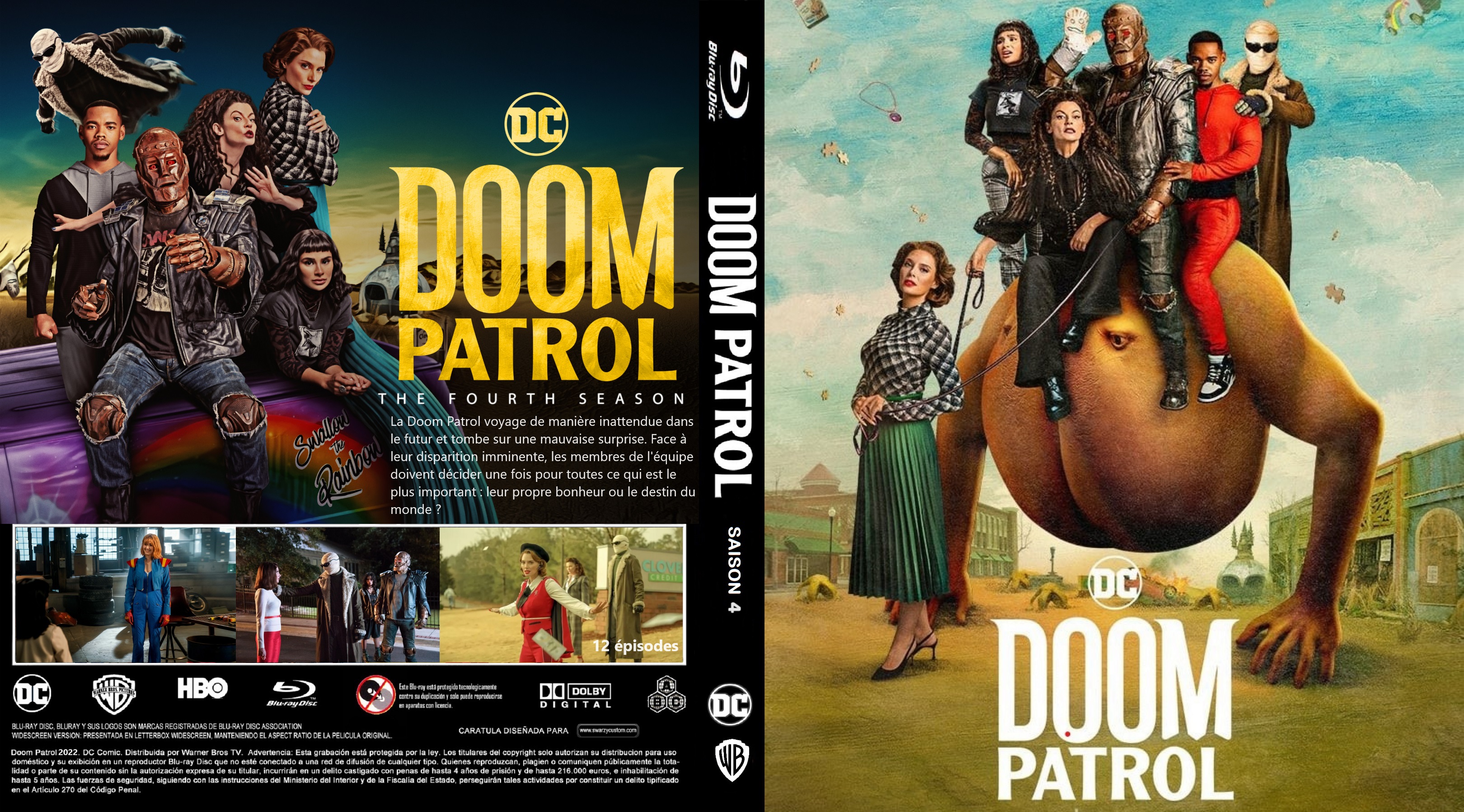 Jaquette DVD Doom Patrol saison 4 custom (BLU-RAY)