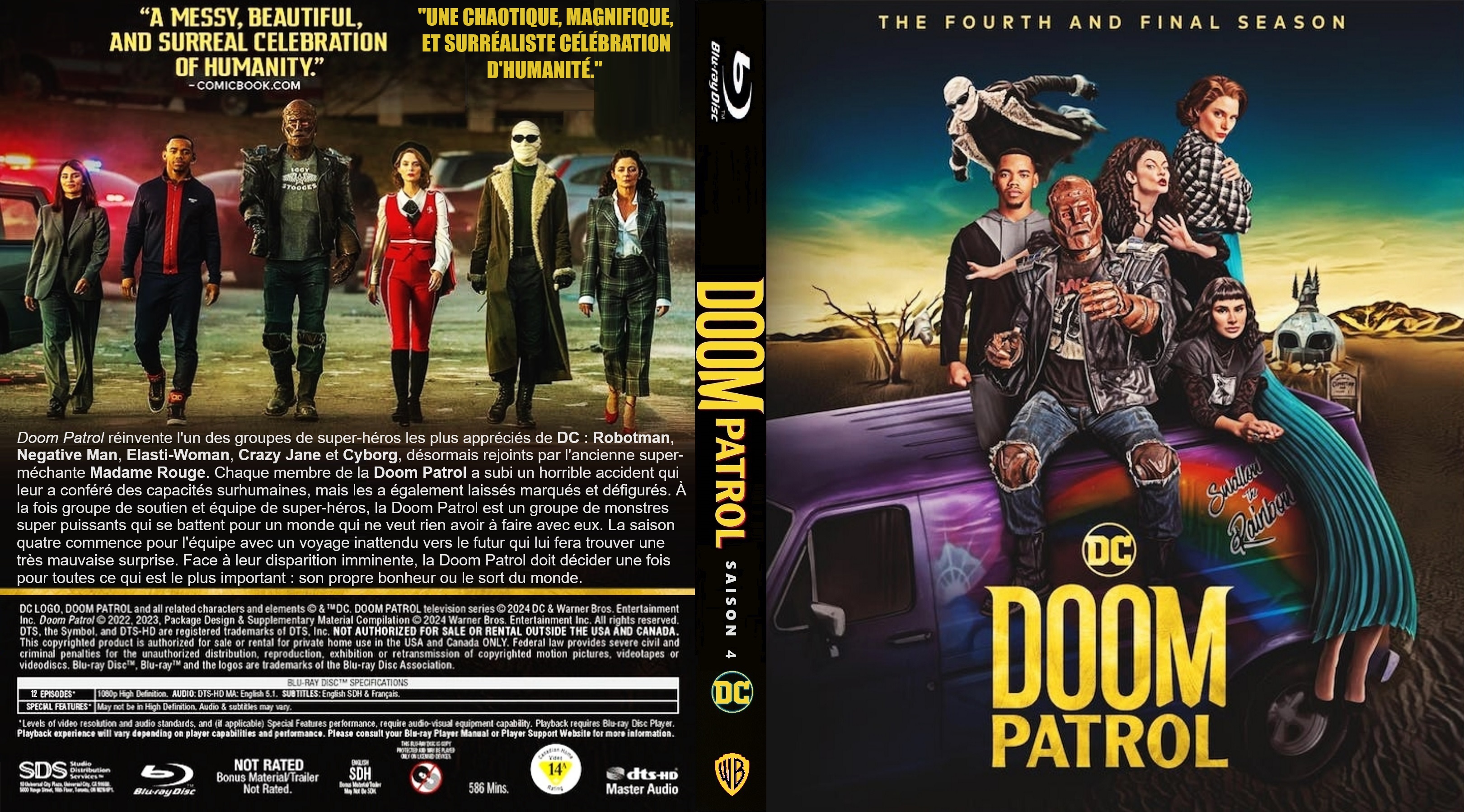 Jaquette DVD Doom Patrol saison 4 custom (BLU-RAY) v2