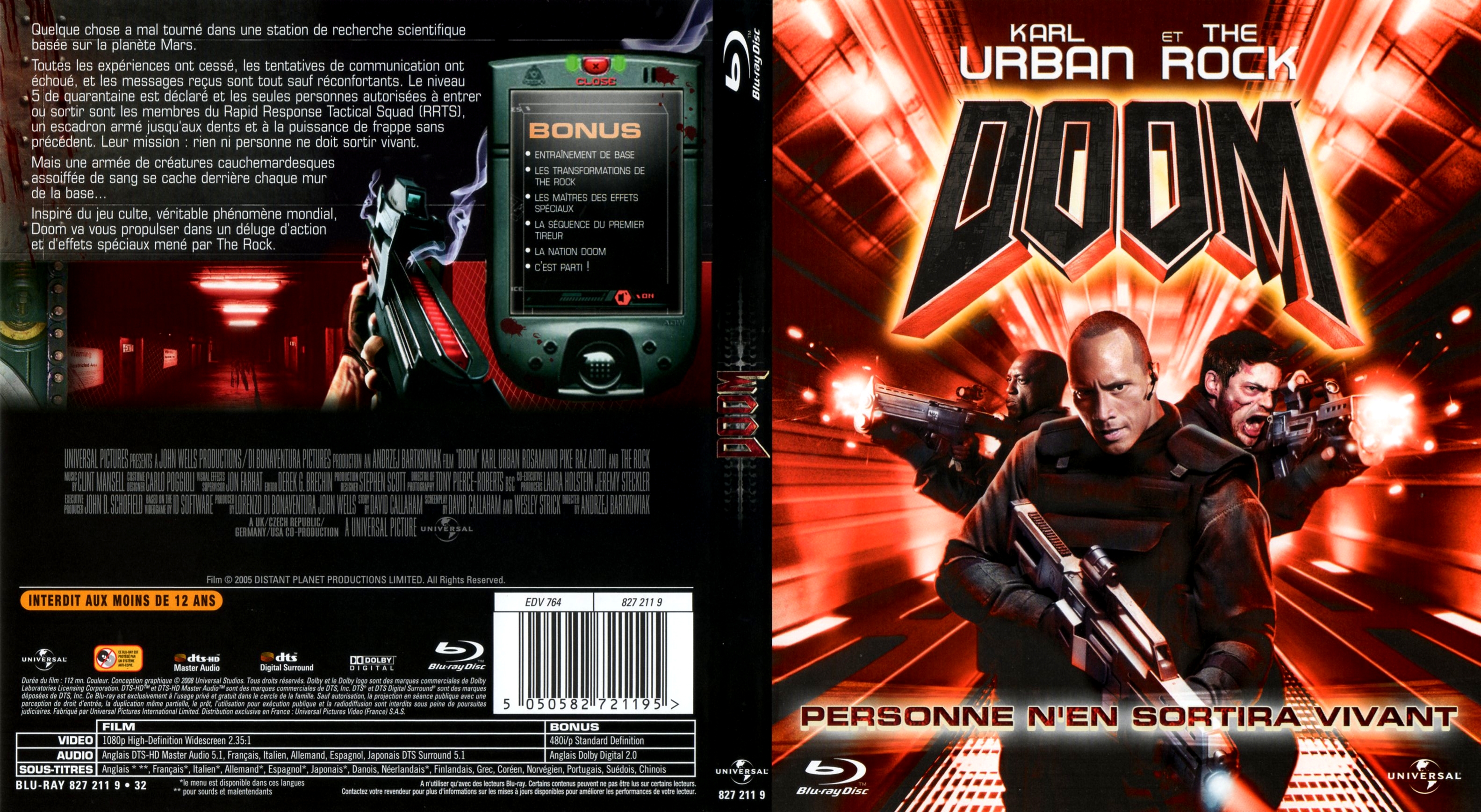 Jaquette DVD Doom (BLU-RAY) v2