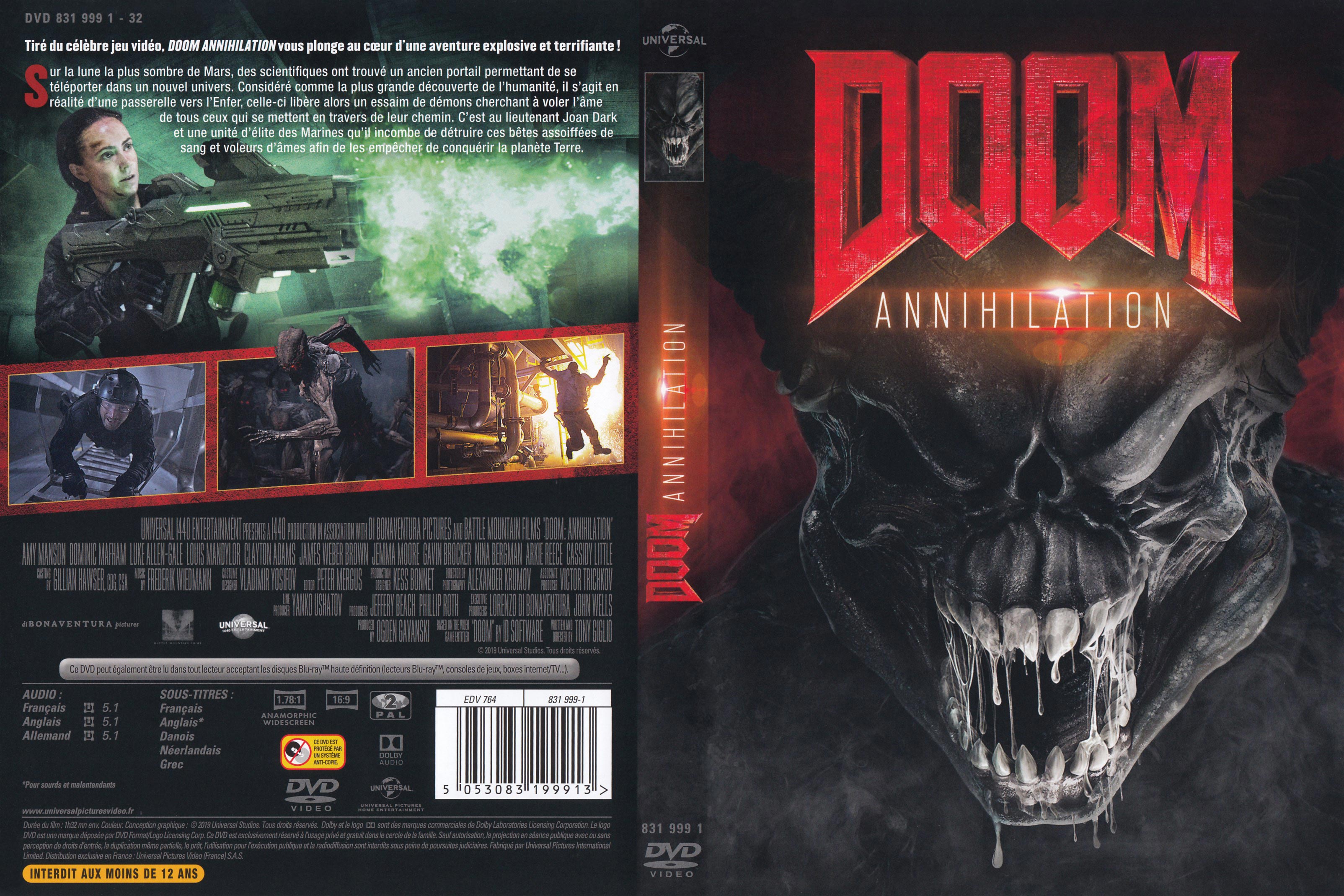 Jaquette DVD Doom annihilation