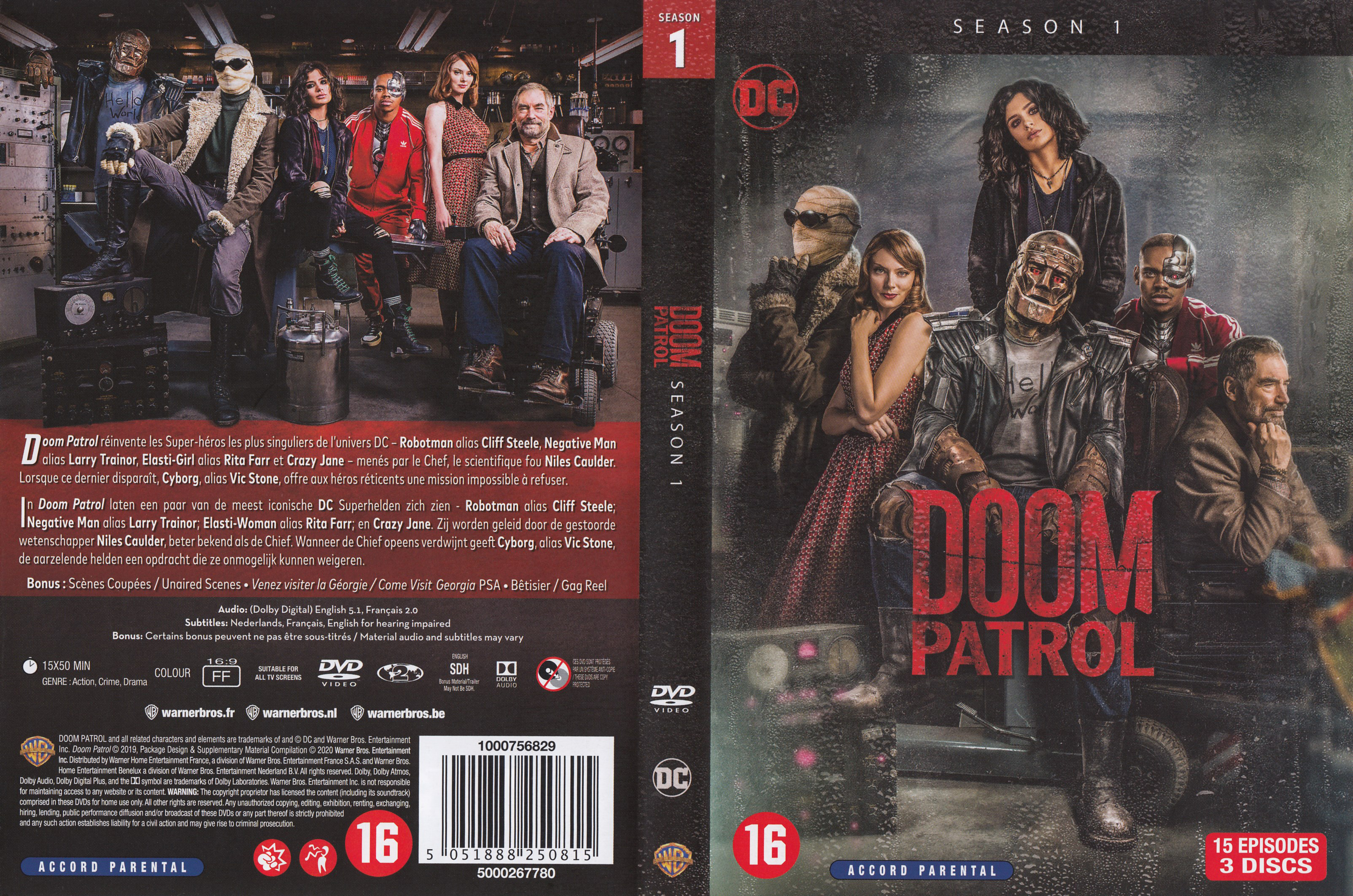 Jaquette DVD Doom patrol Saison 1