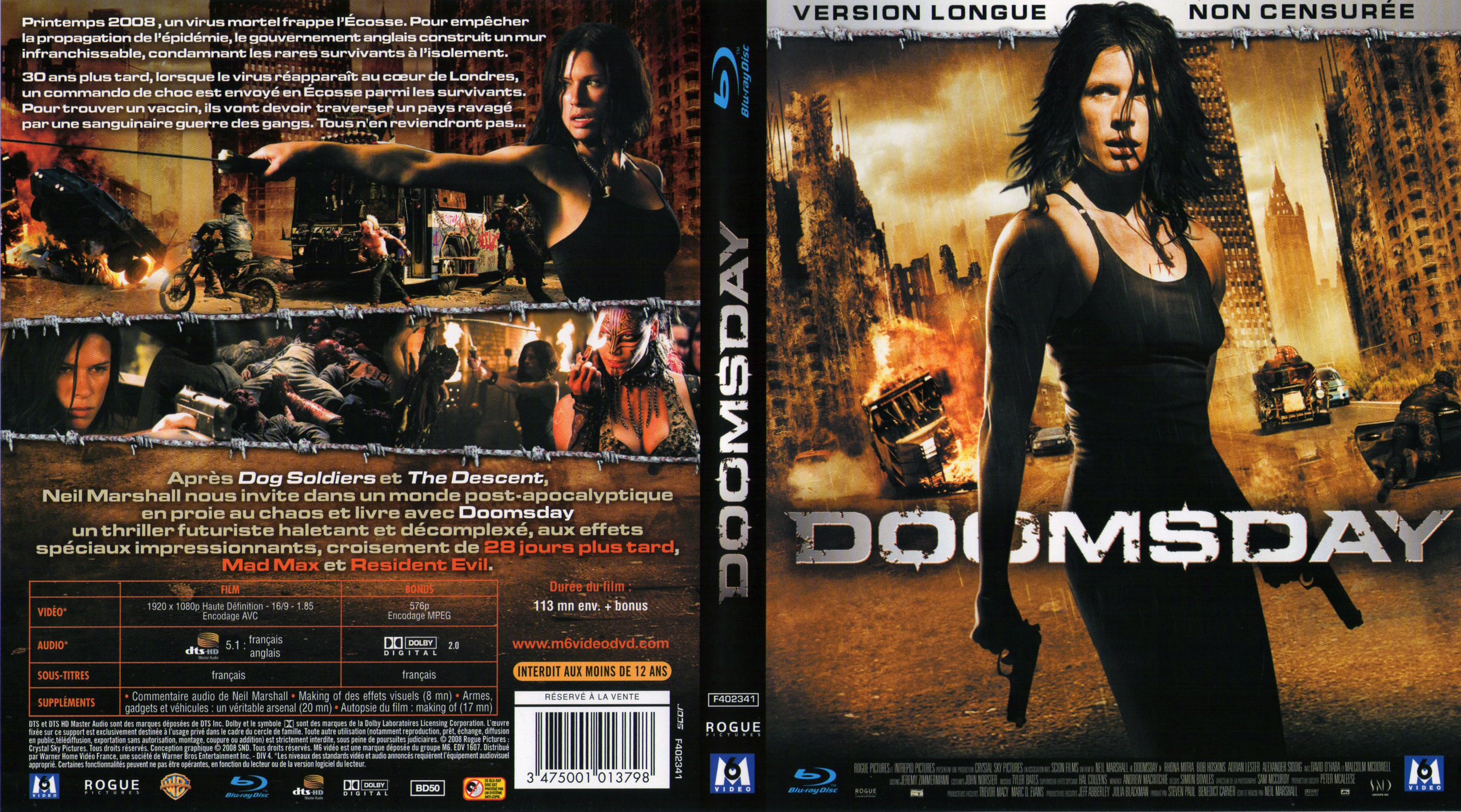 Jaquette DVD Doomsday (BLU-RAY)