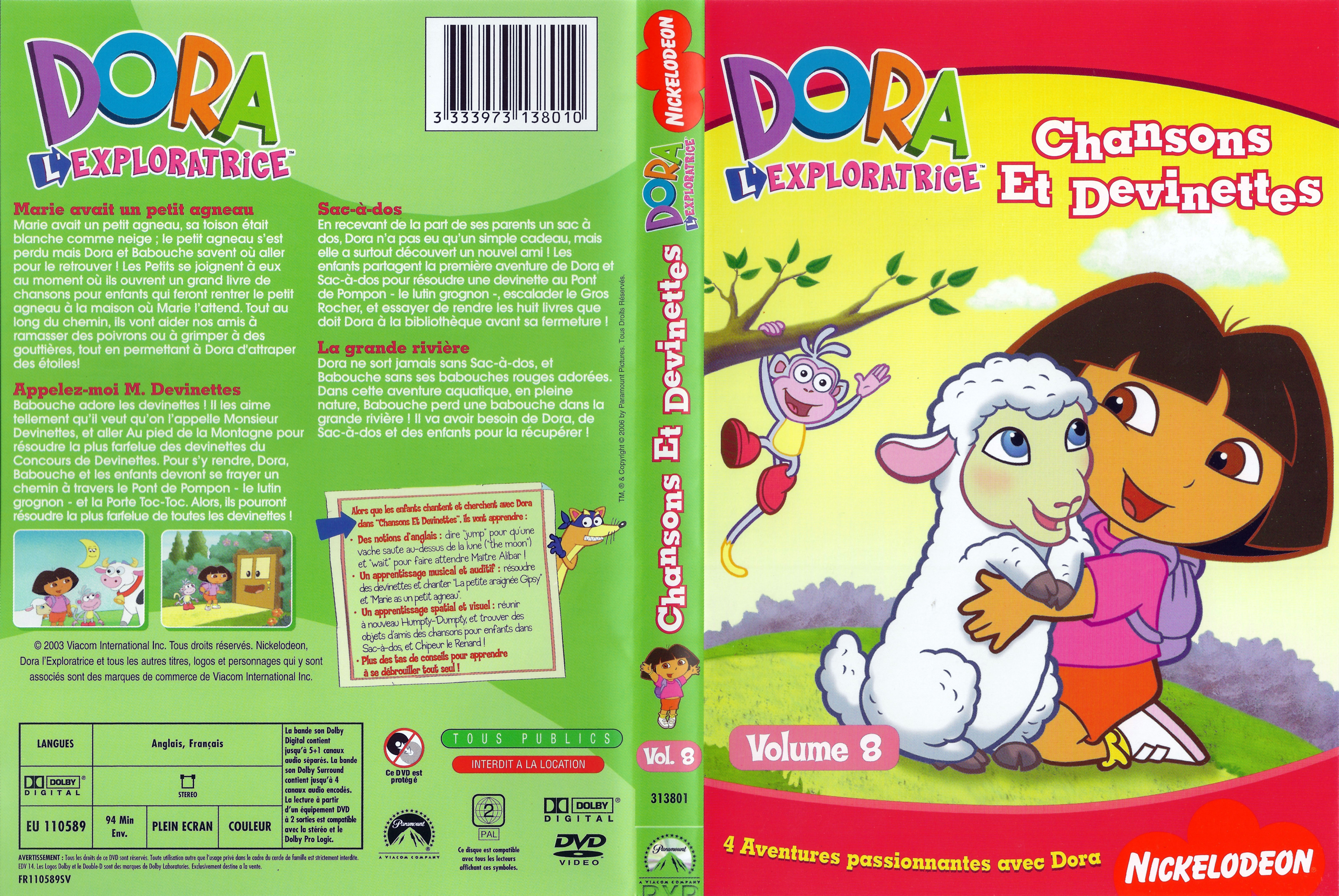 Jaquette DVD Dora l