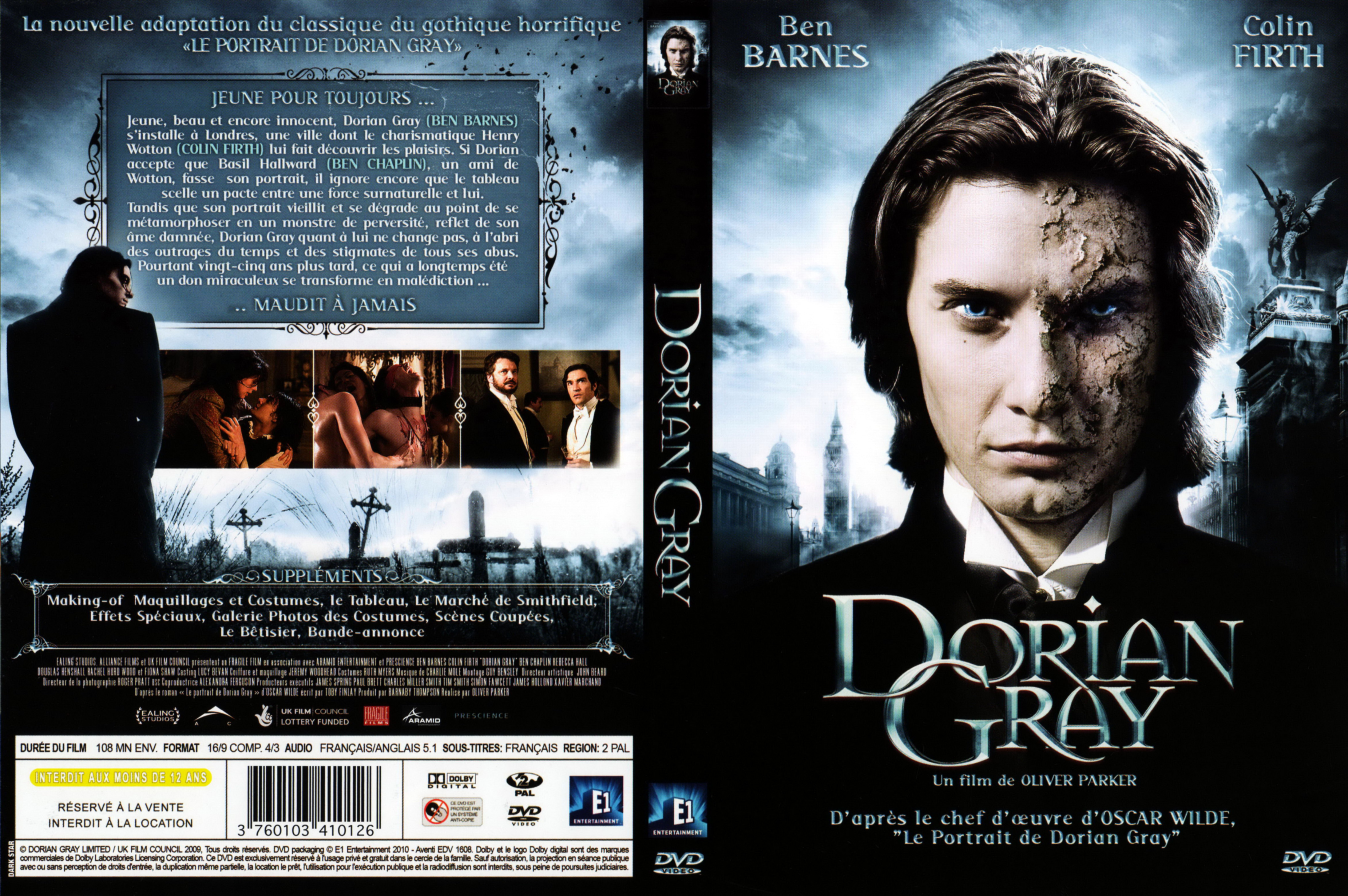 Jaquette DVD Dorian Gray