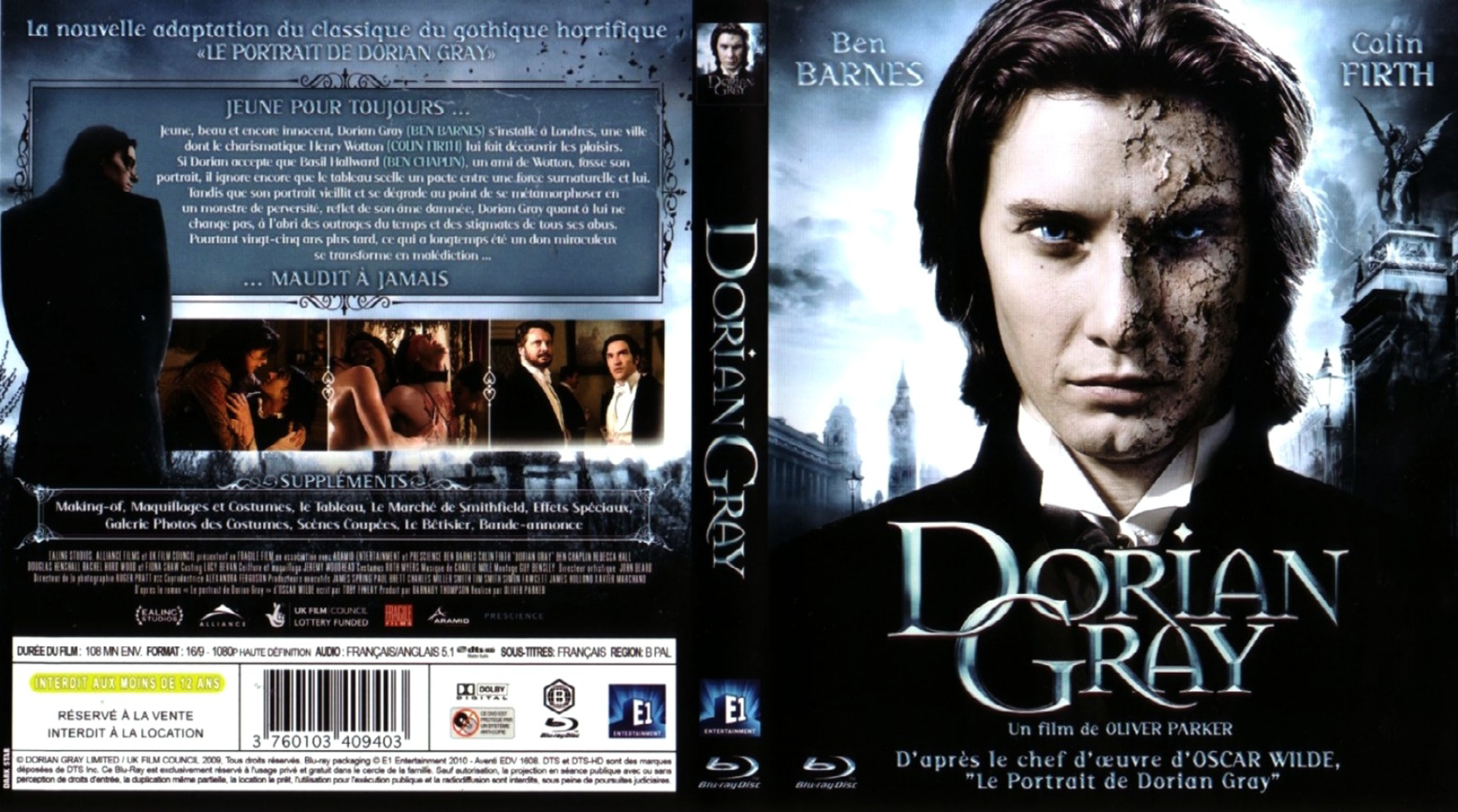 Jaquette DVD Dorian Gray (BLU-RAY)