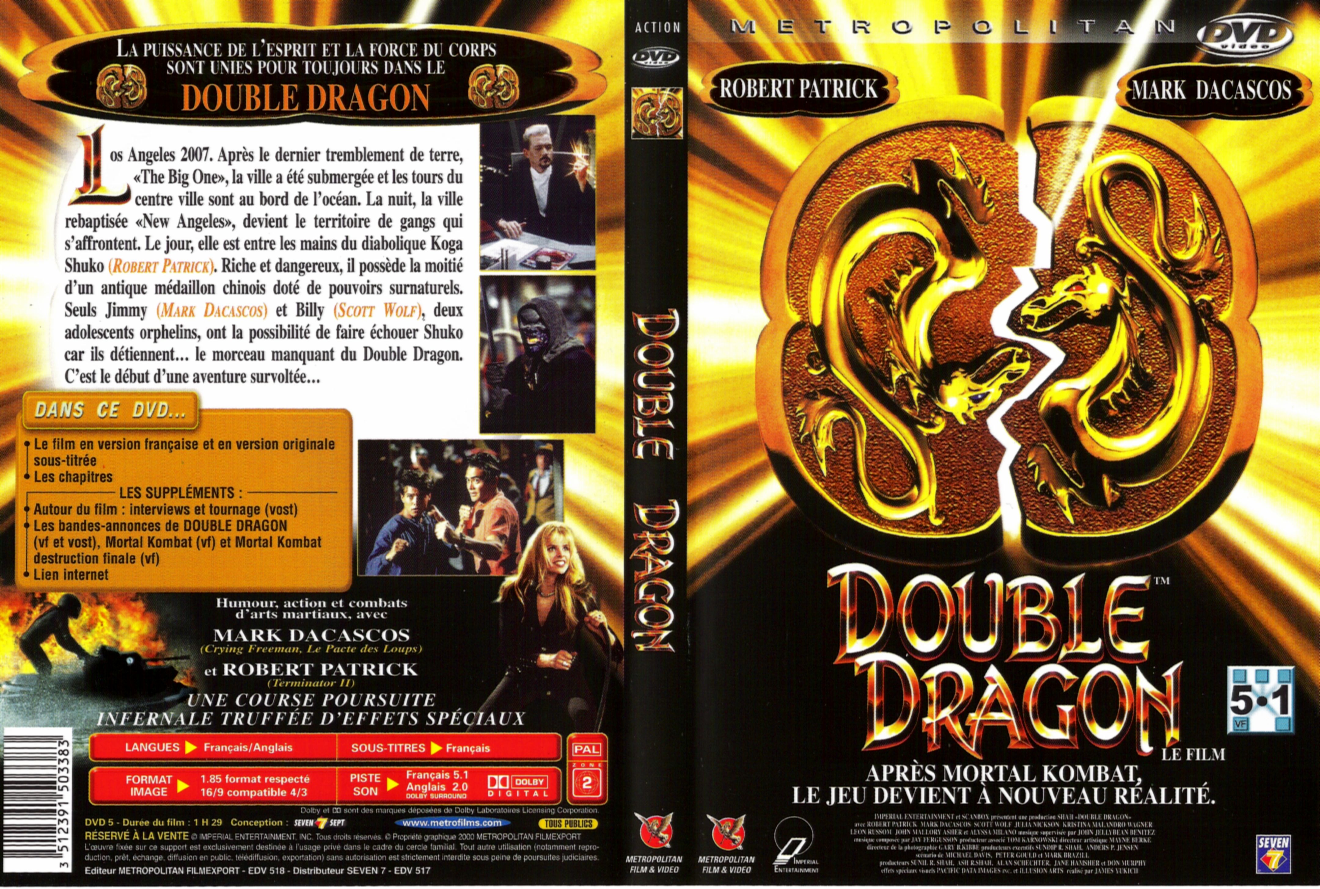 Jaquette DVD Double dragon