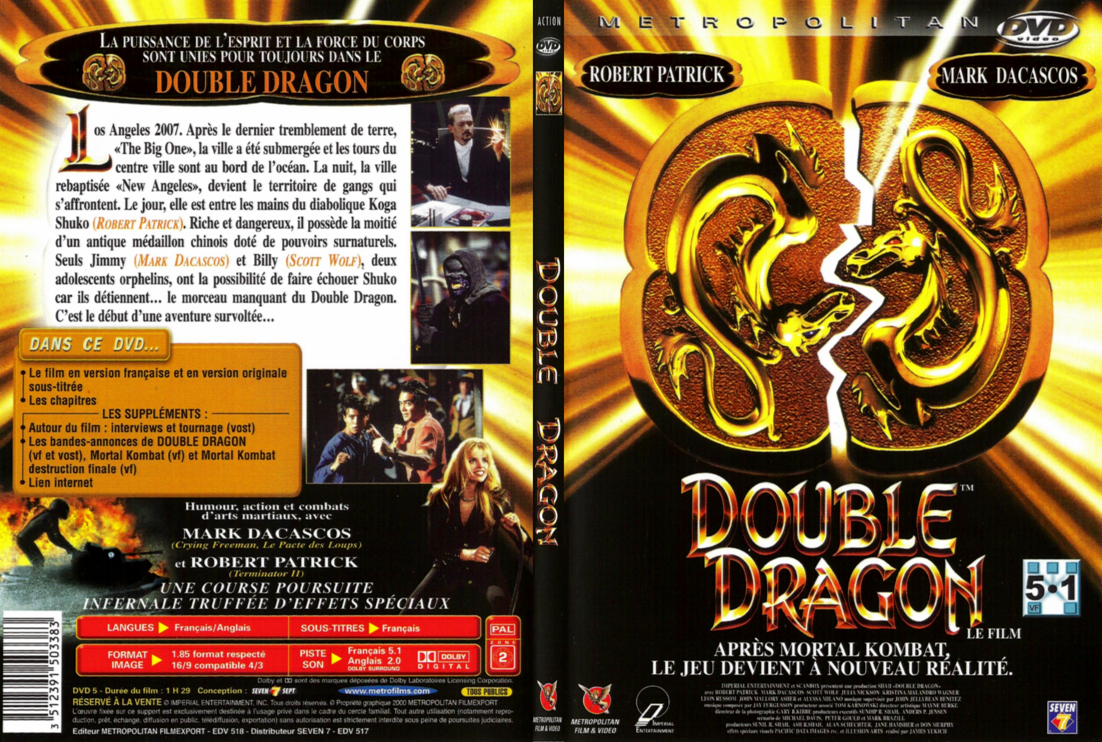 Jaquette DVD Double dragon - SLIM