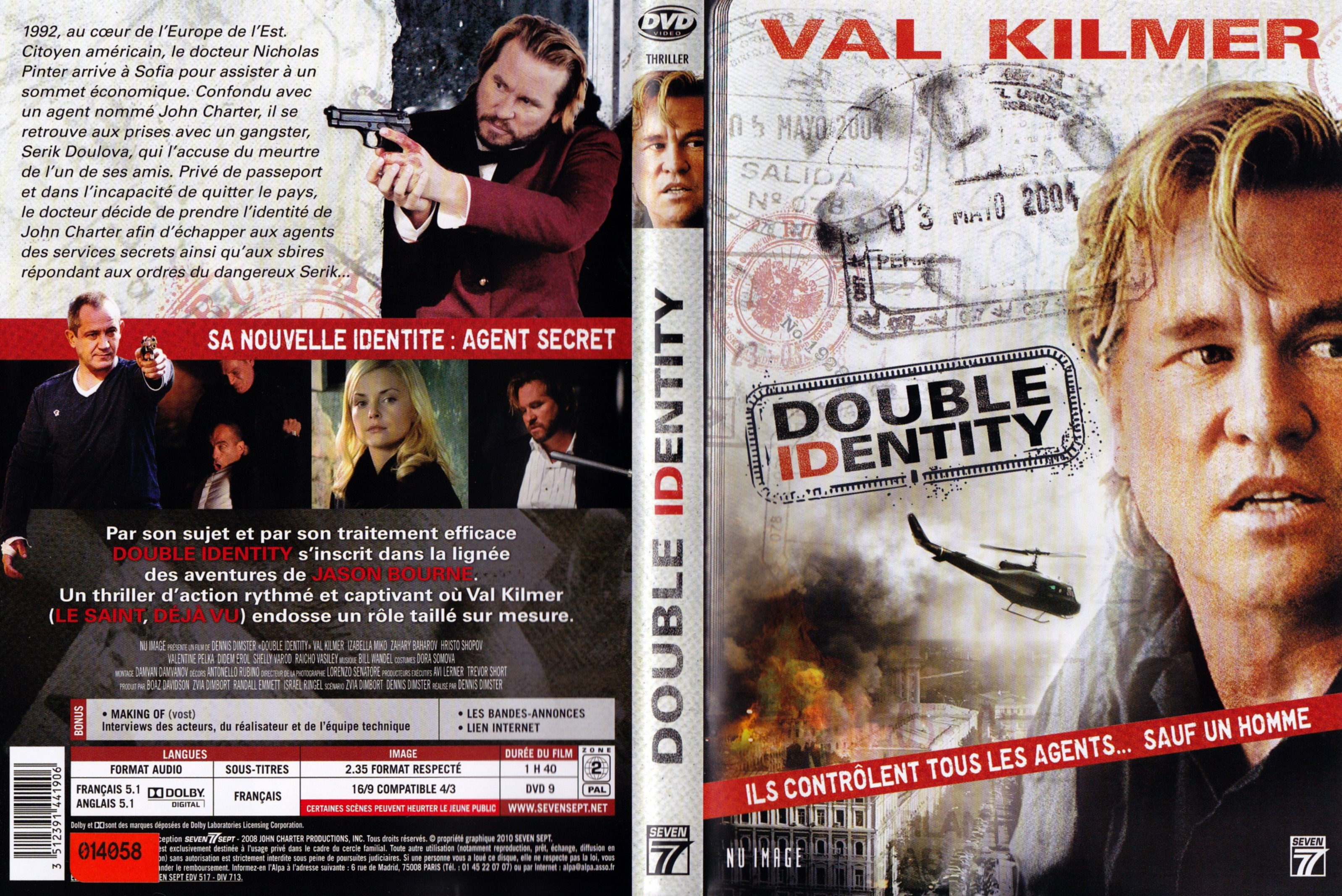 Jaquette DVD Double identity
