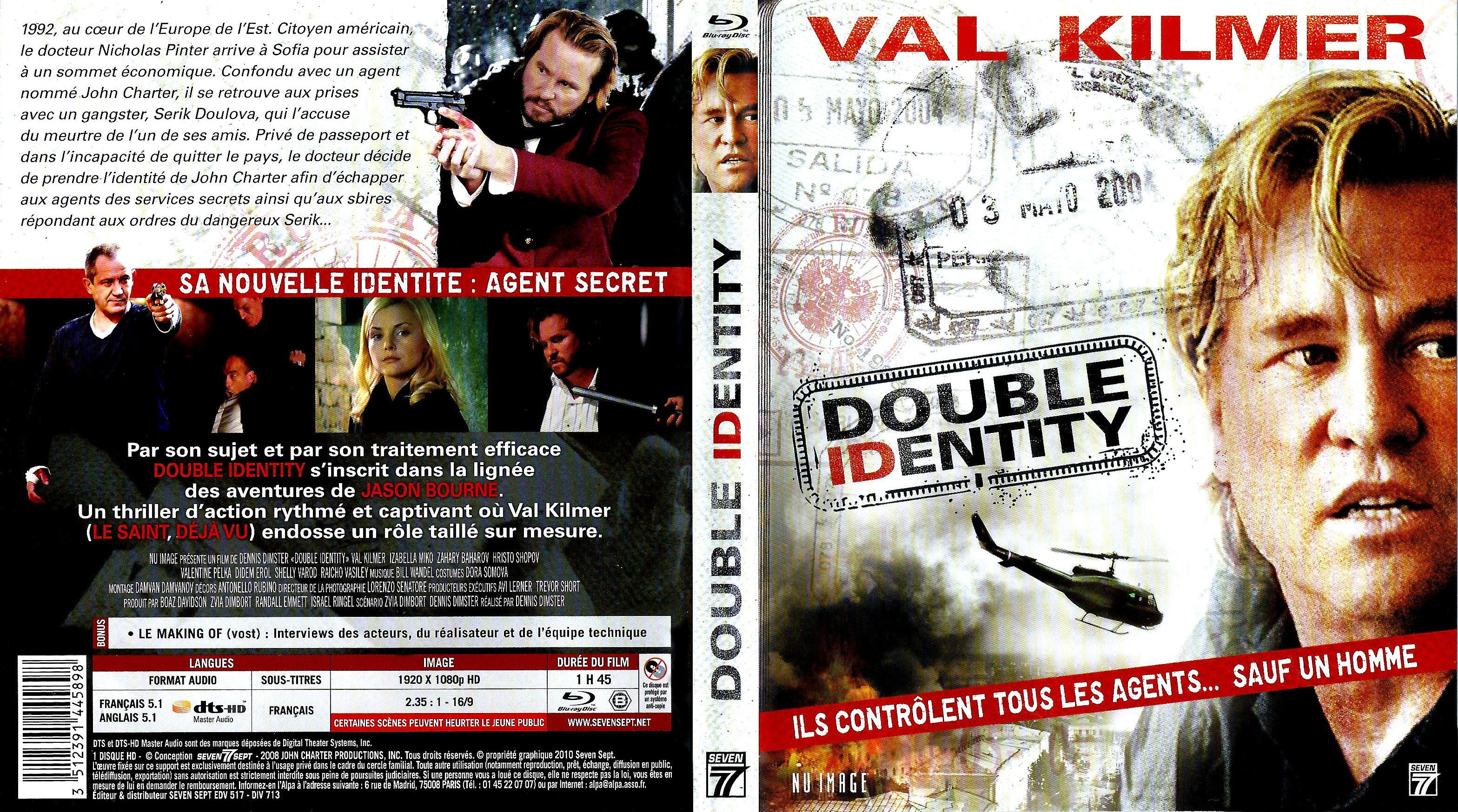 Jaquette DVD Double identity (BLU-RAY)