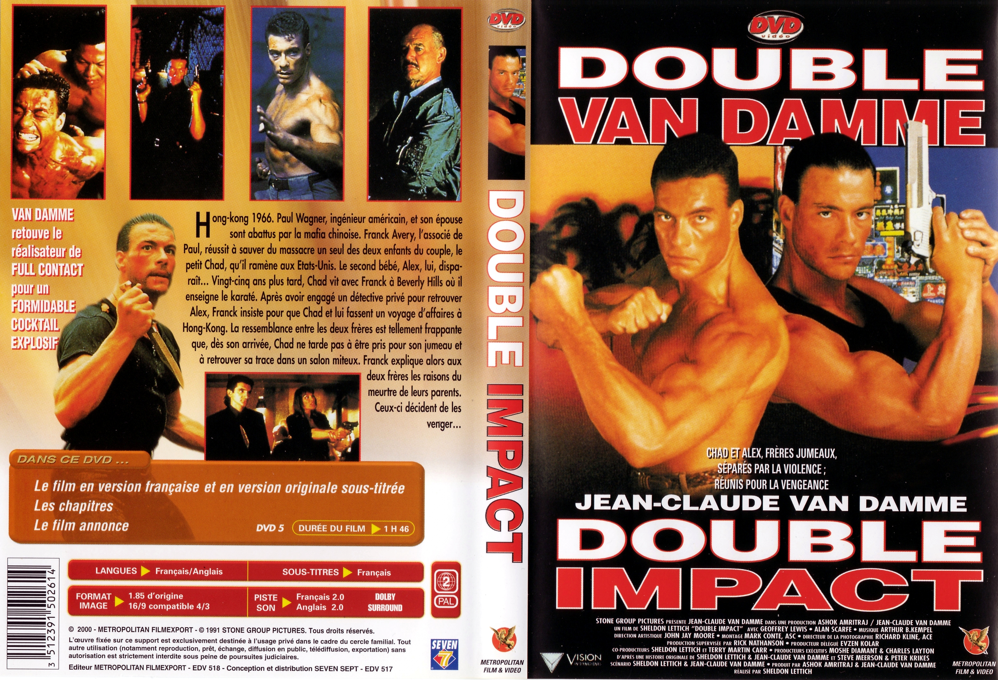 Jaquette DVD Double impact