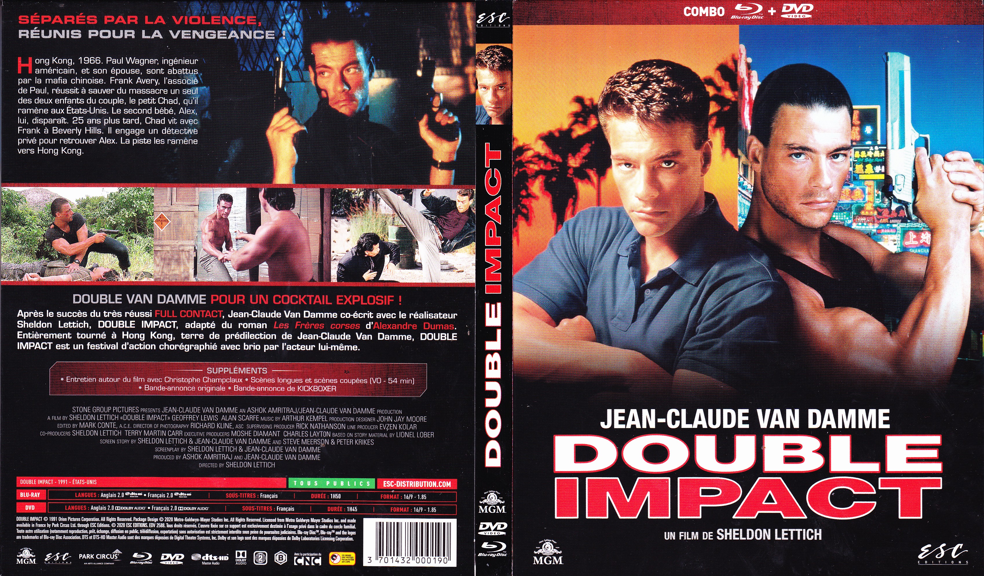 Jaquette DVD Double impact (BLU-RAY) v2