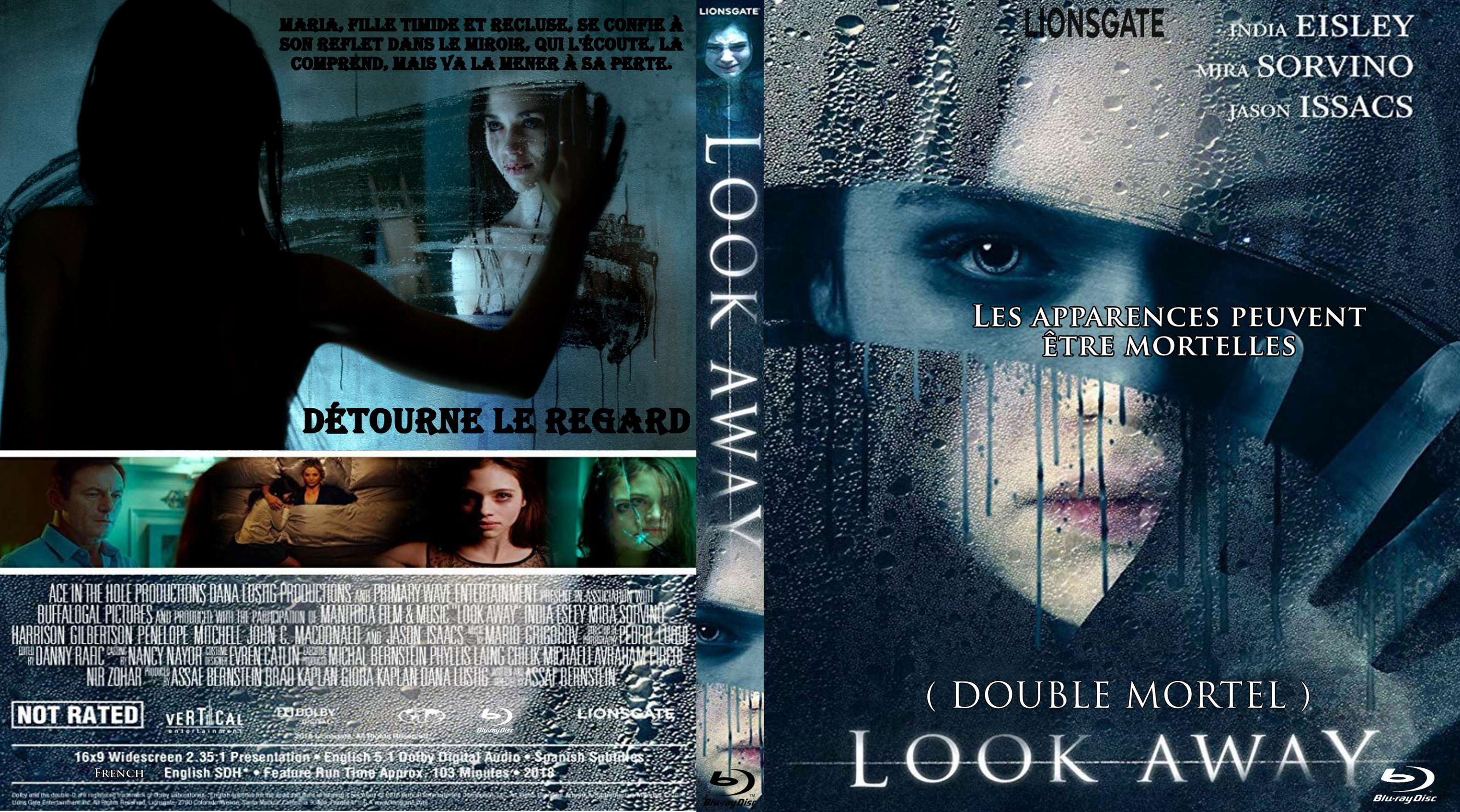 Jaquette DVD Double mortel look away custom