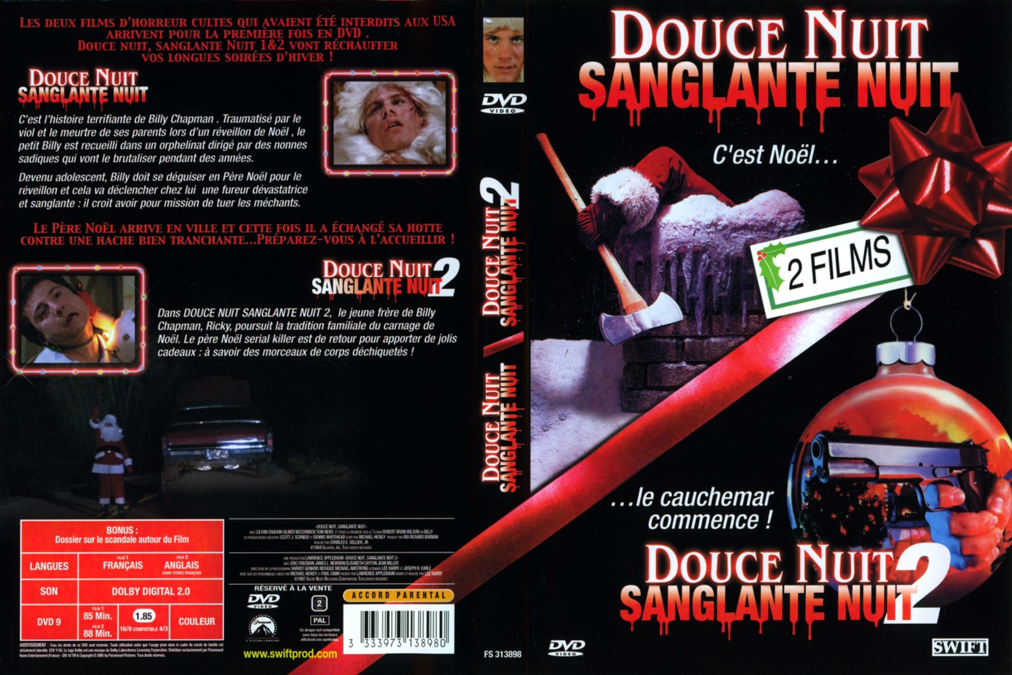 Jaquette DVD Douce nuit sanglante nuit 1 et 2