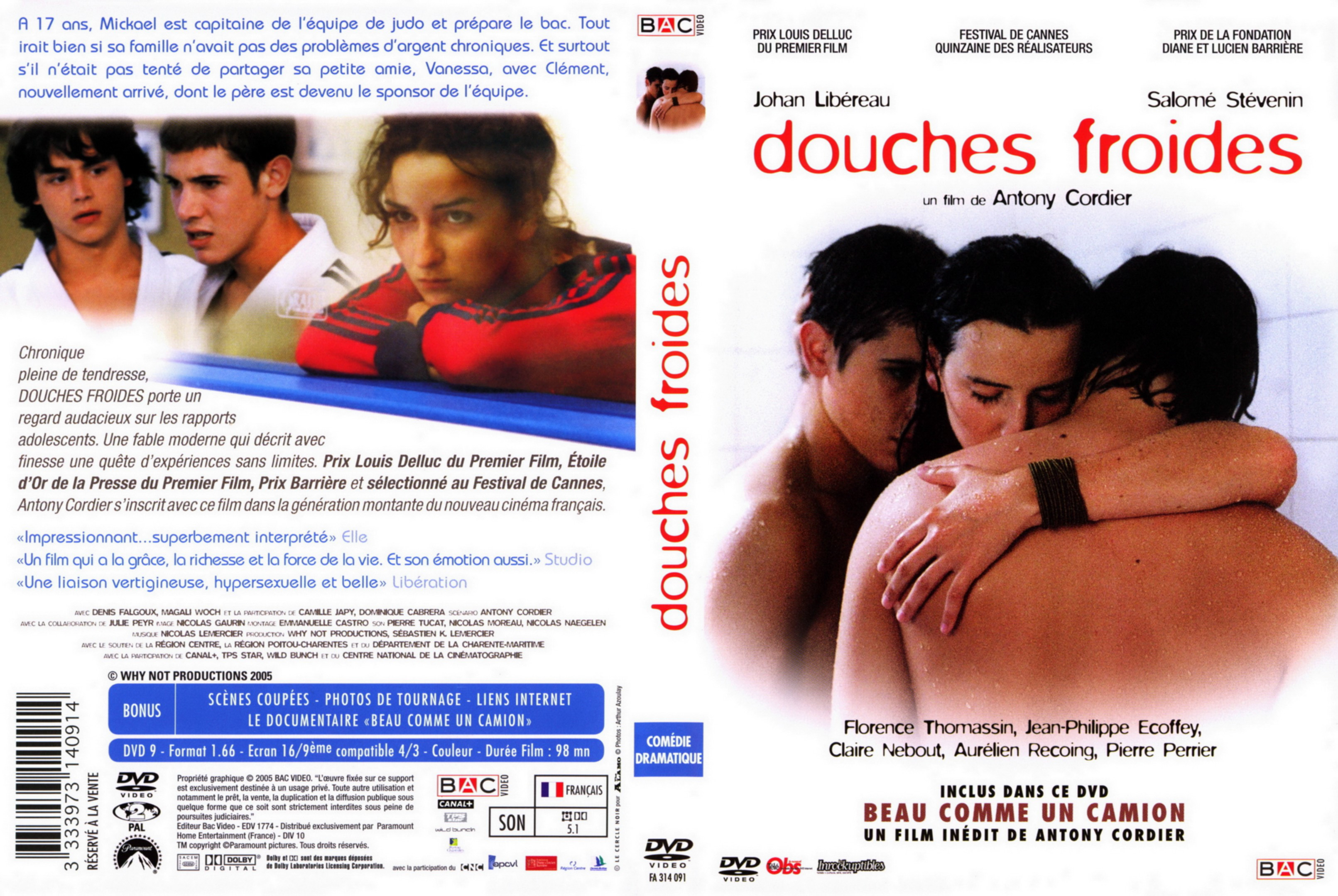 Jaquette DVD Douches froides