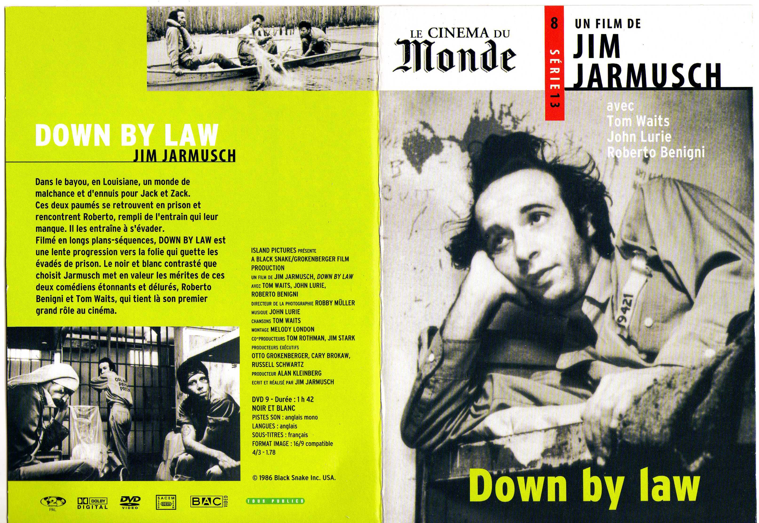 Jaquette DVD Down by law