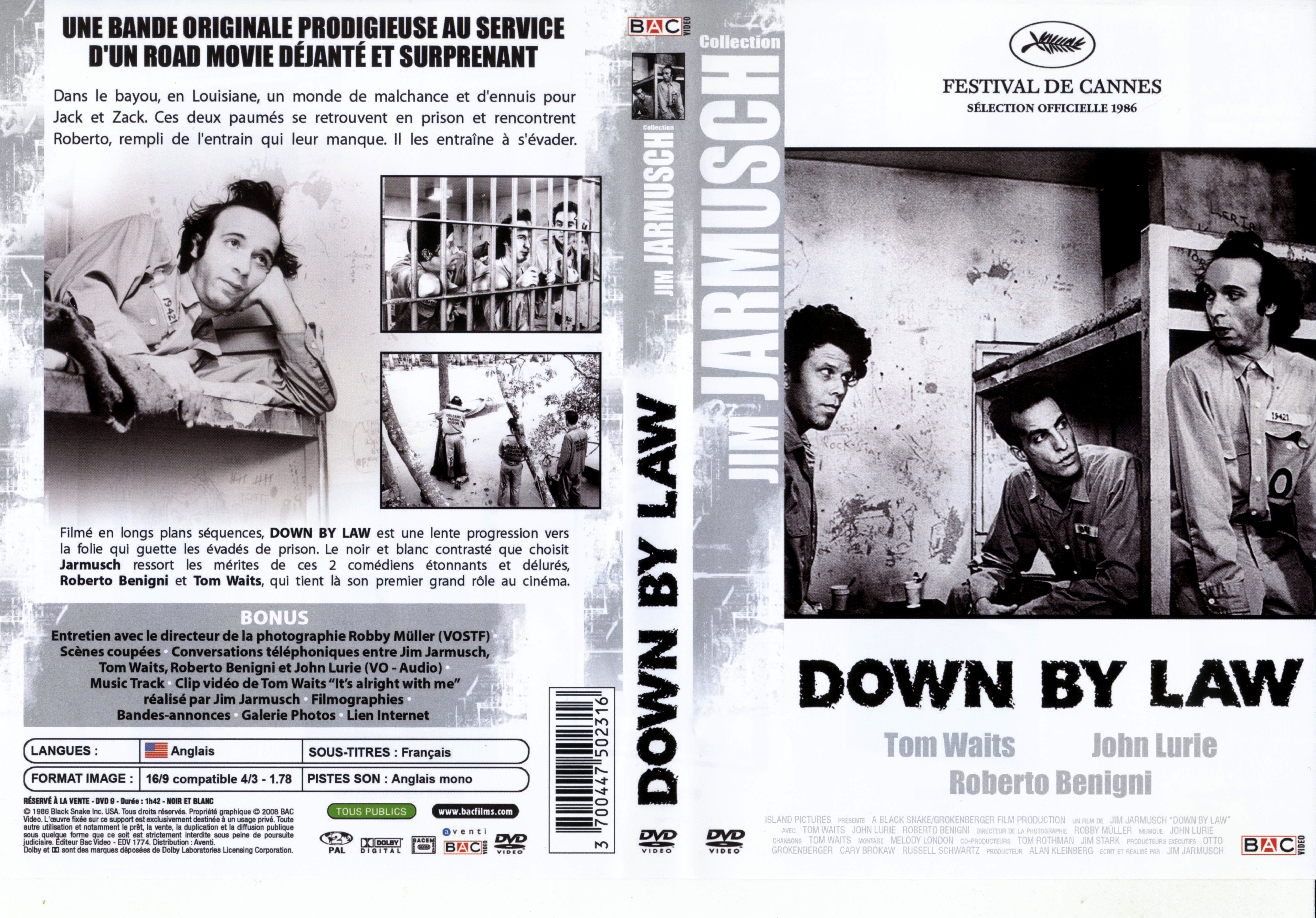 Jaquette DVD de Down by law - Cinéma Passion