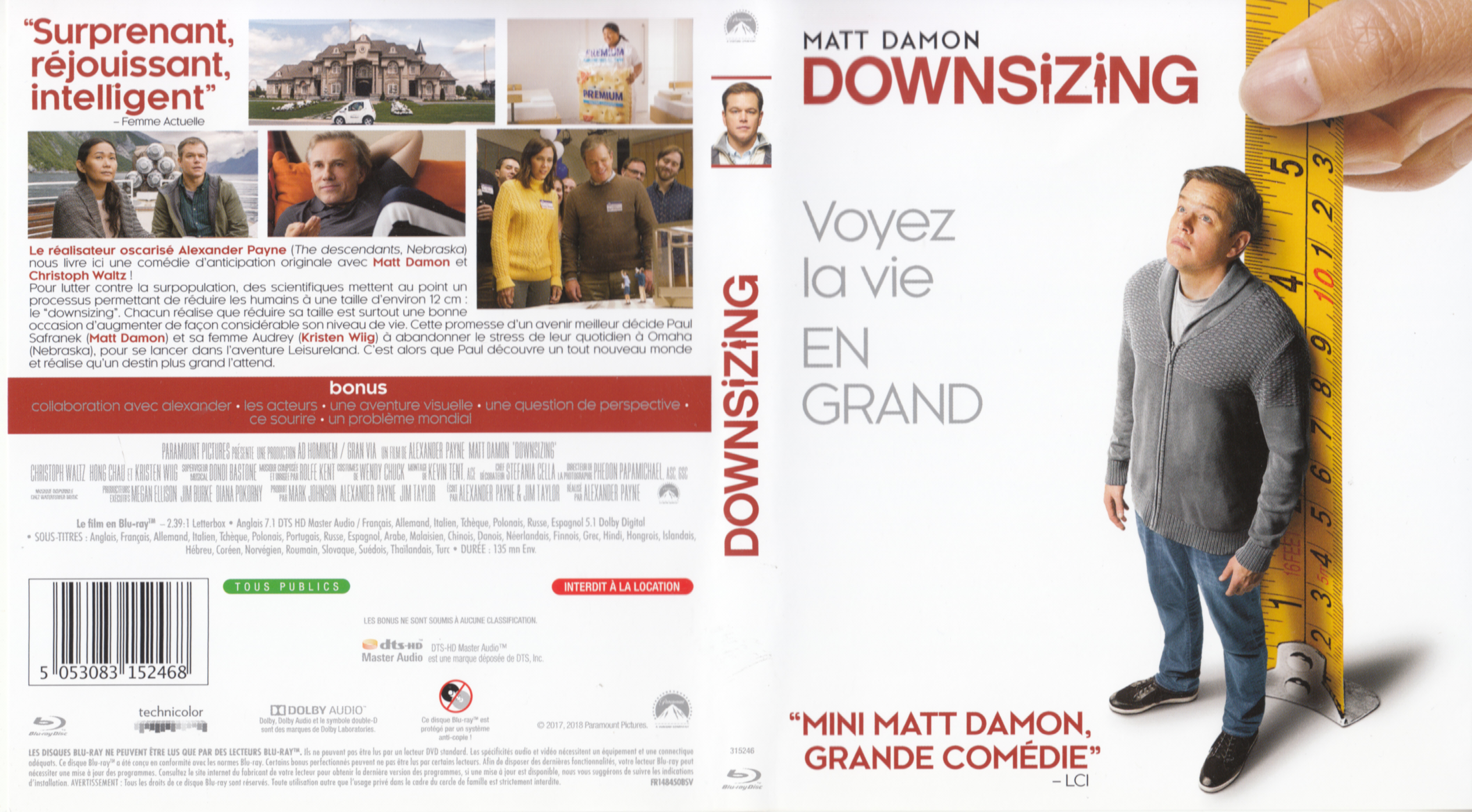 Jaquette DVD Downsizing (BLU-RAY)