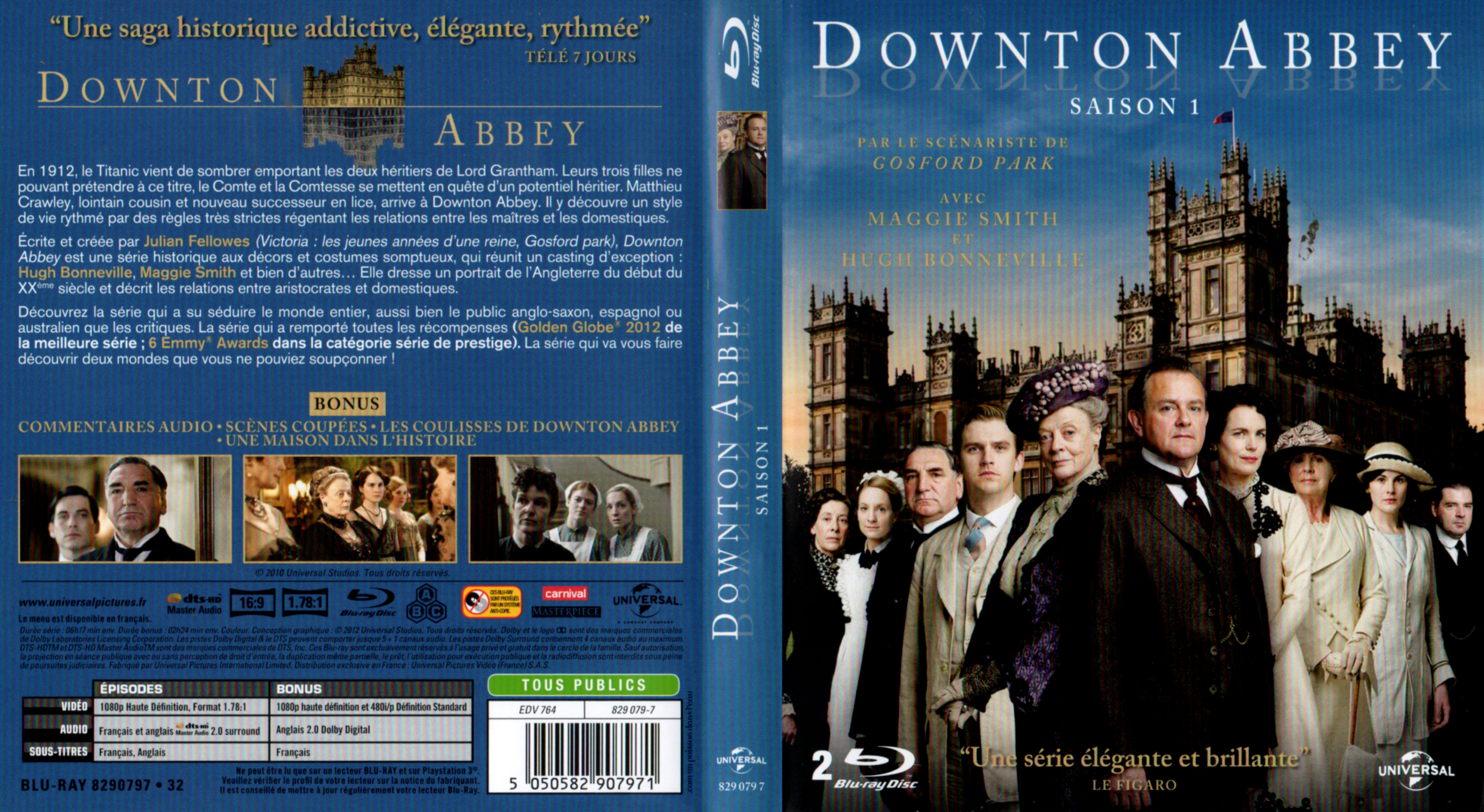 Jaquette DVD Downton Abbey Saison 1 (BLU-RAY)