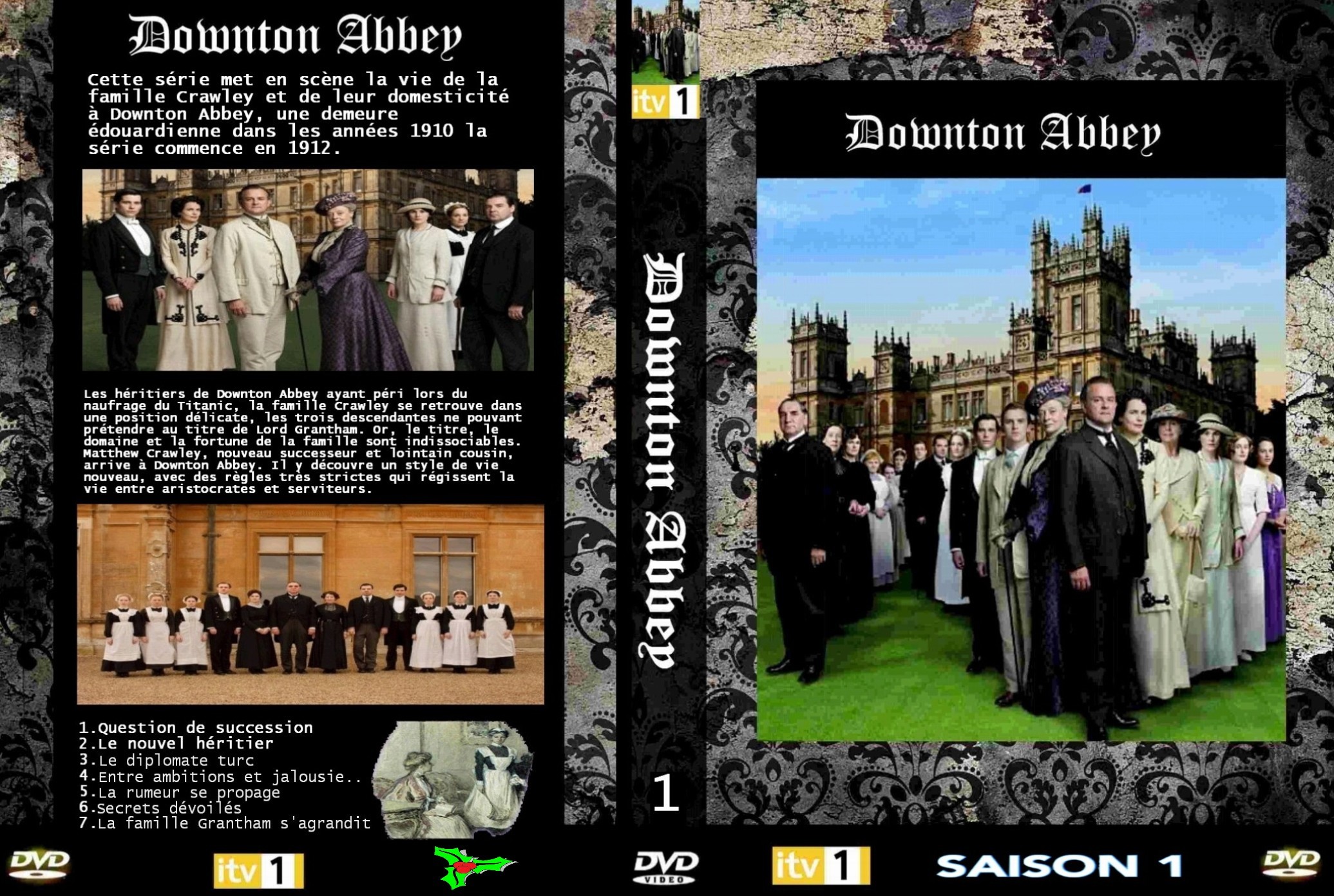 Jaquette DVD Downton Abbey Saison 1 custom