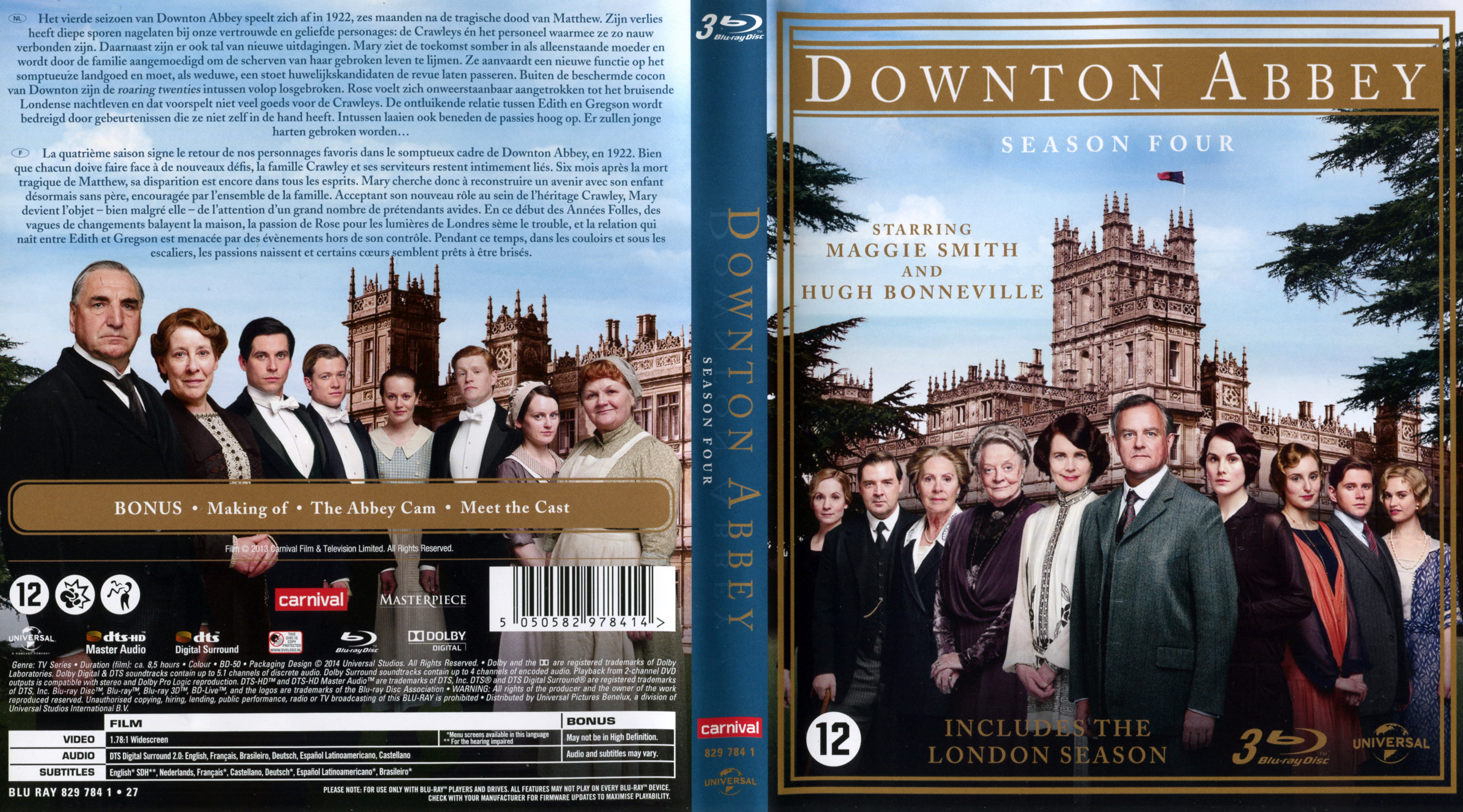 Jaquette DVD Downton Abbey Saison 4 (BLU-RAY)