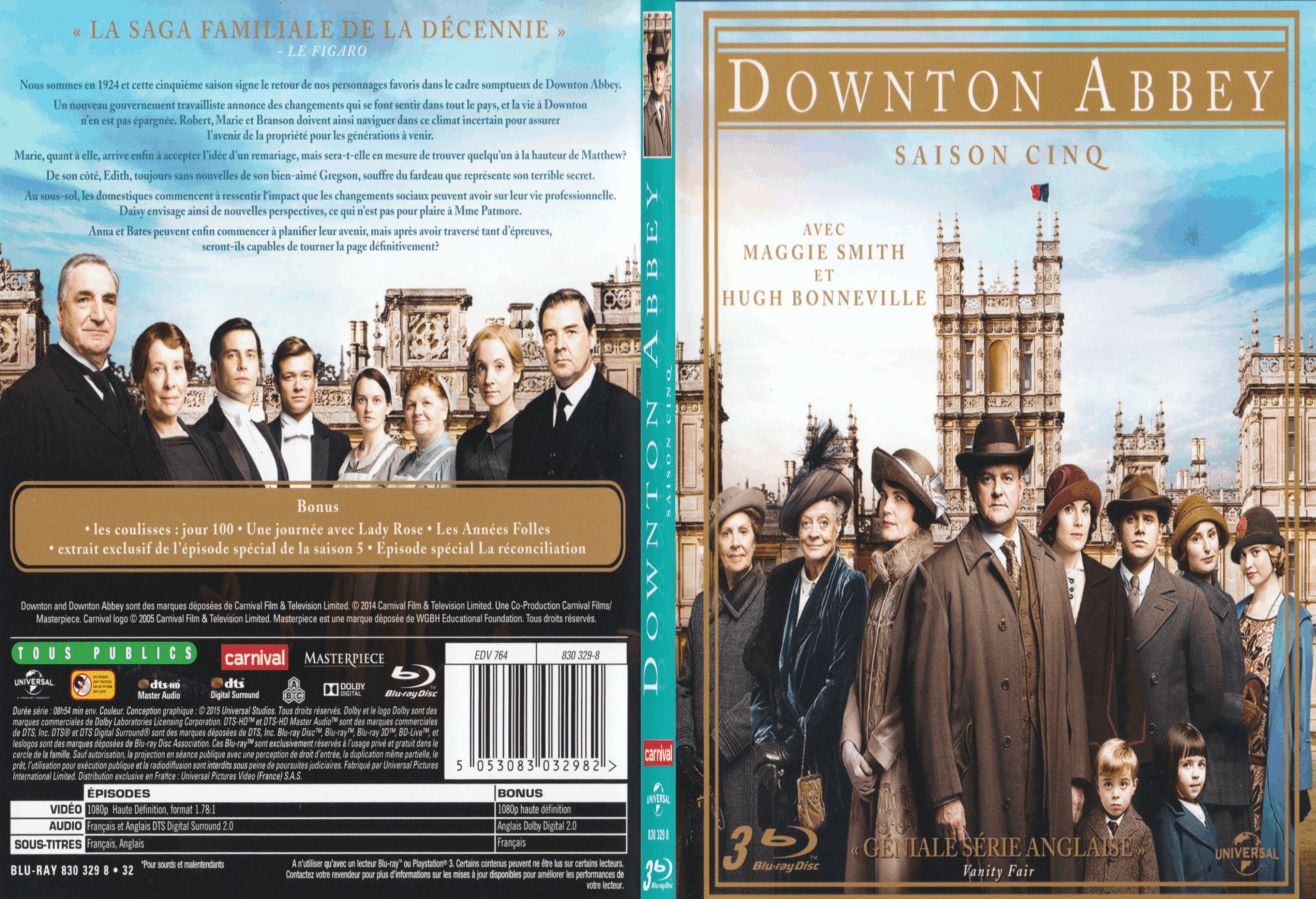 Jaquette DVD Downton Abbey Saison 4 - SLIM