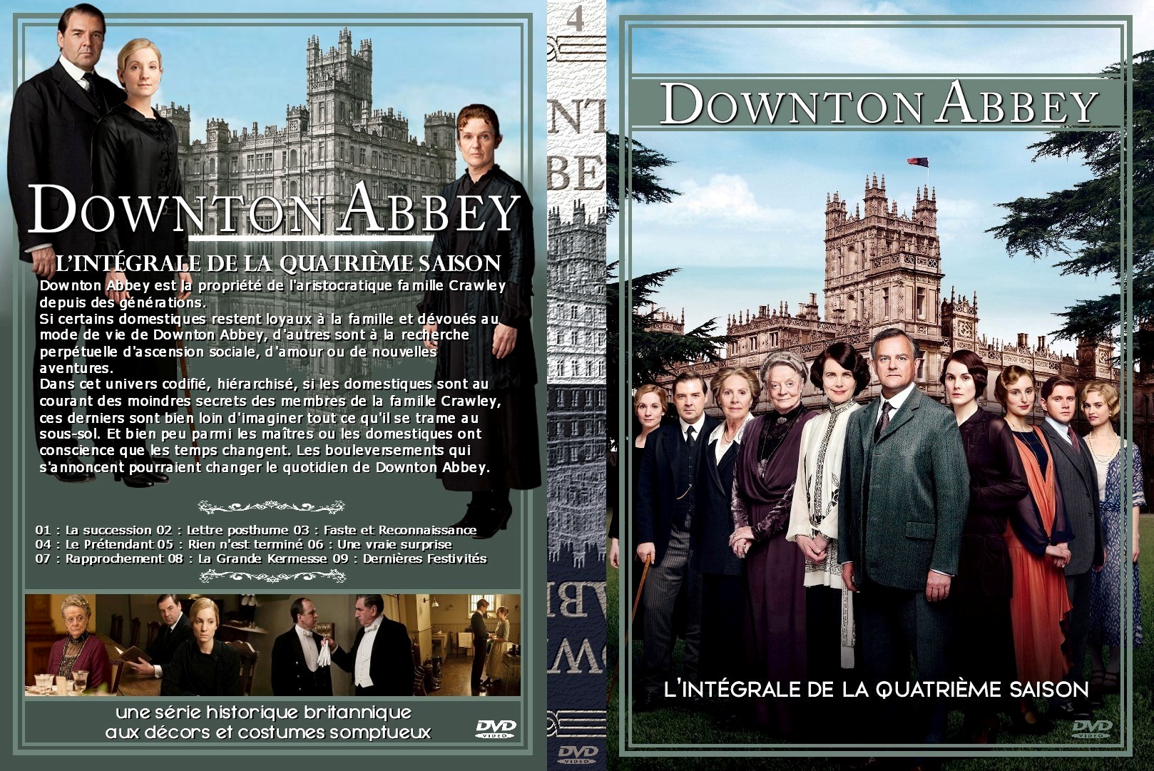 Jaquette DVD Downton Abbey Saison 4 custom