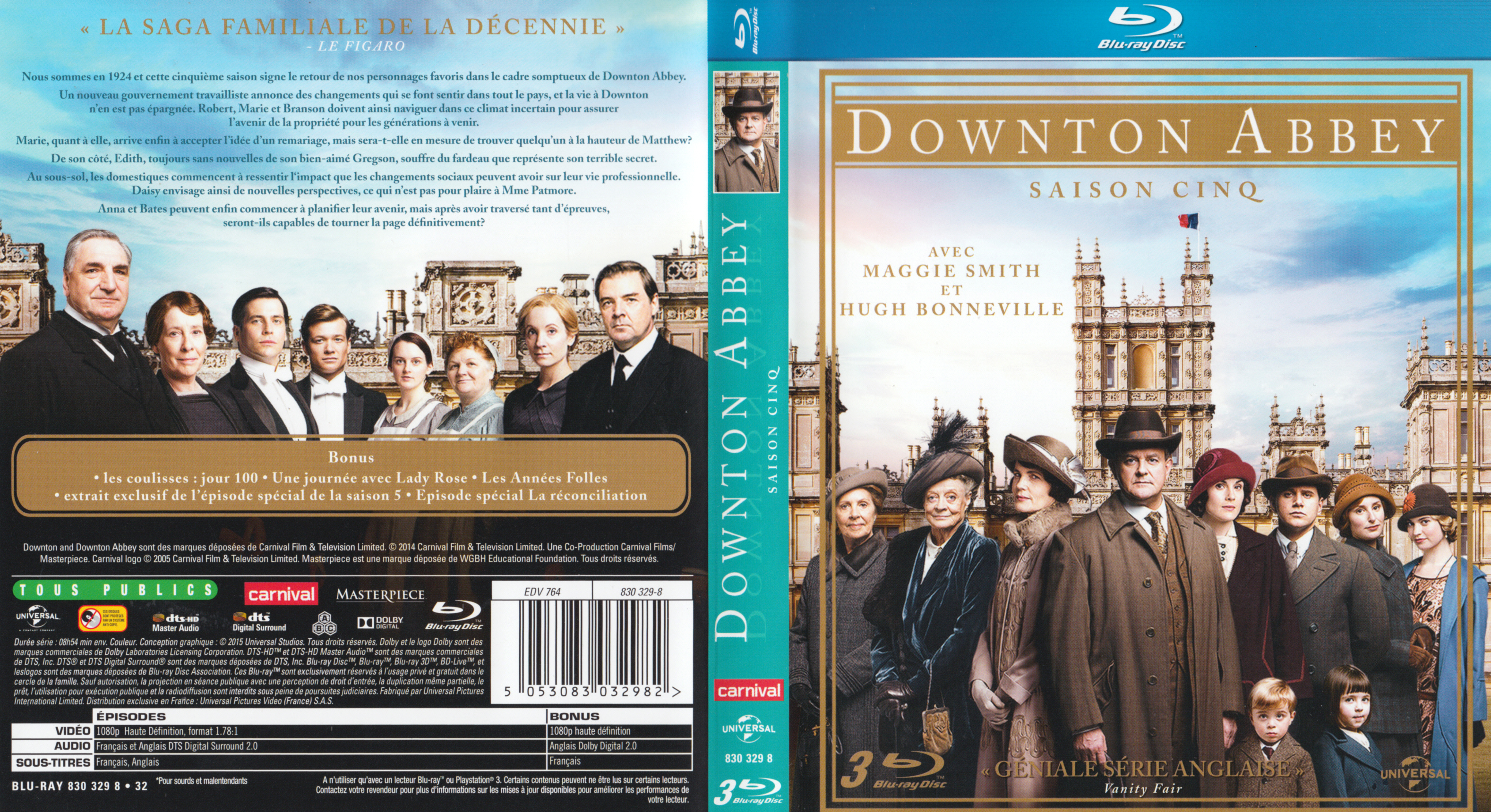 Jaquette DVD Downton Abbey Saison 5 (BLU-RAY)