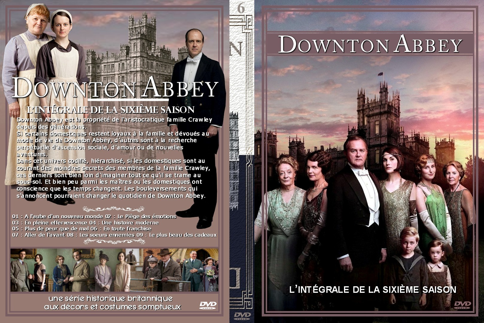 Jaquette DVD Downton Abbey Saison 6 custom