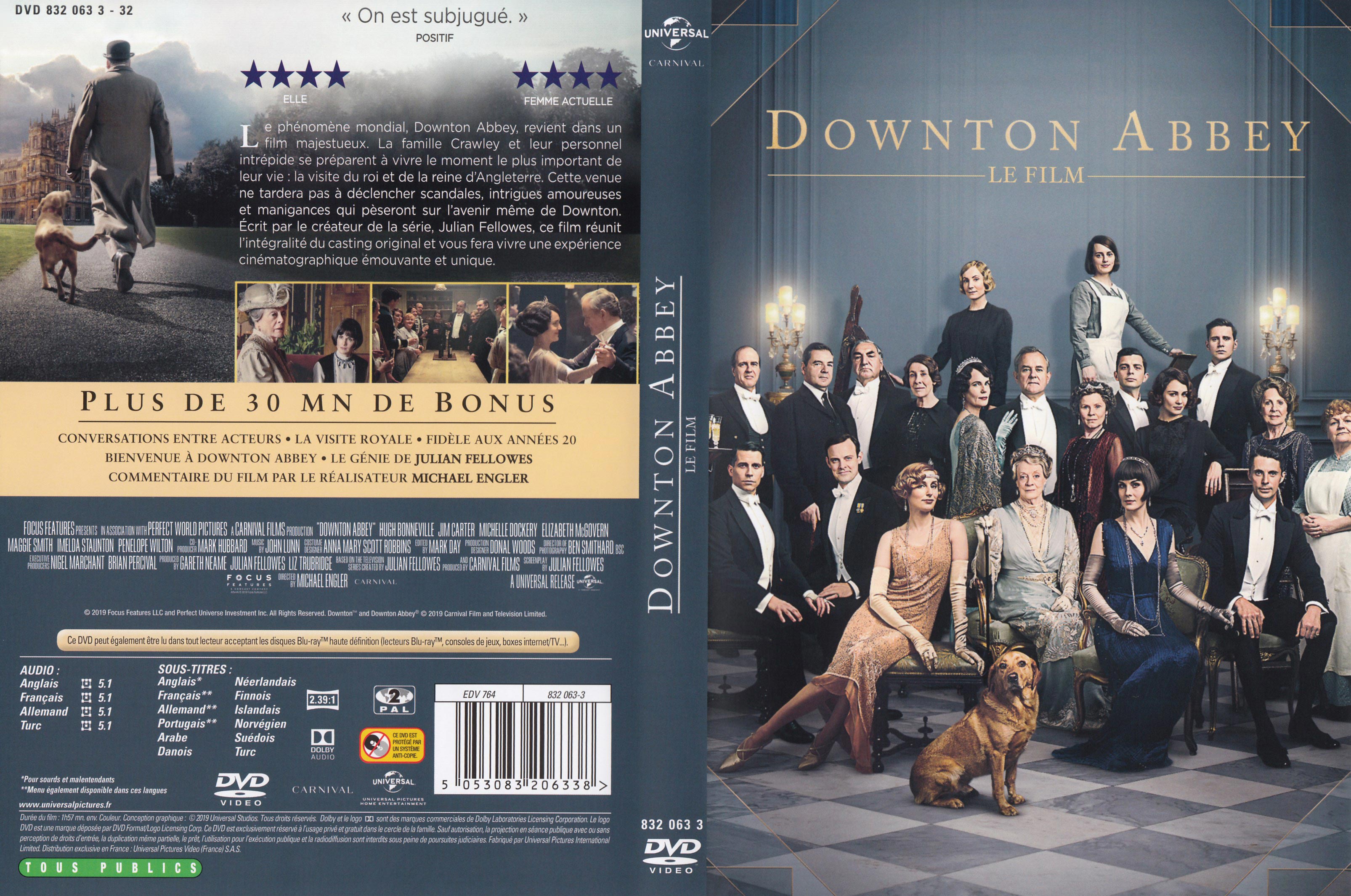 Jaquette DVD Downton Abbey (Le film)
