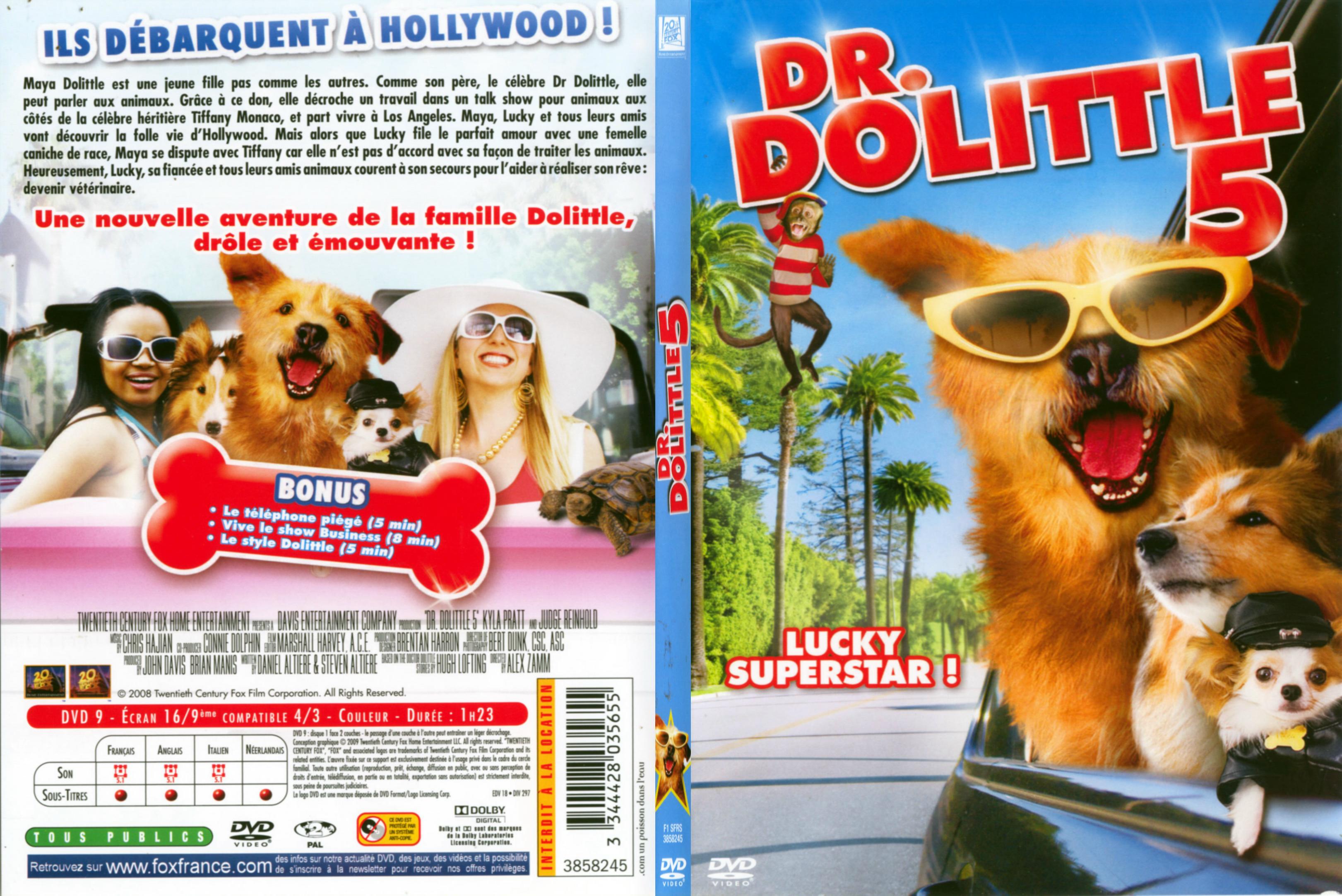 Jaquette DVD Dr Dolittle 5 - SLIM