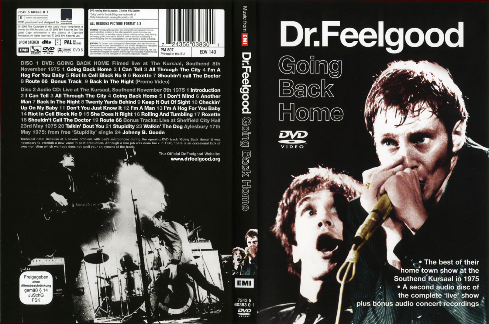 Jaquette DVD Dr Feelgood - Going back home
