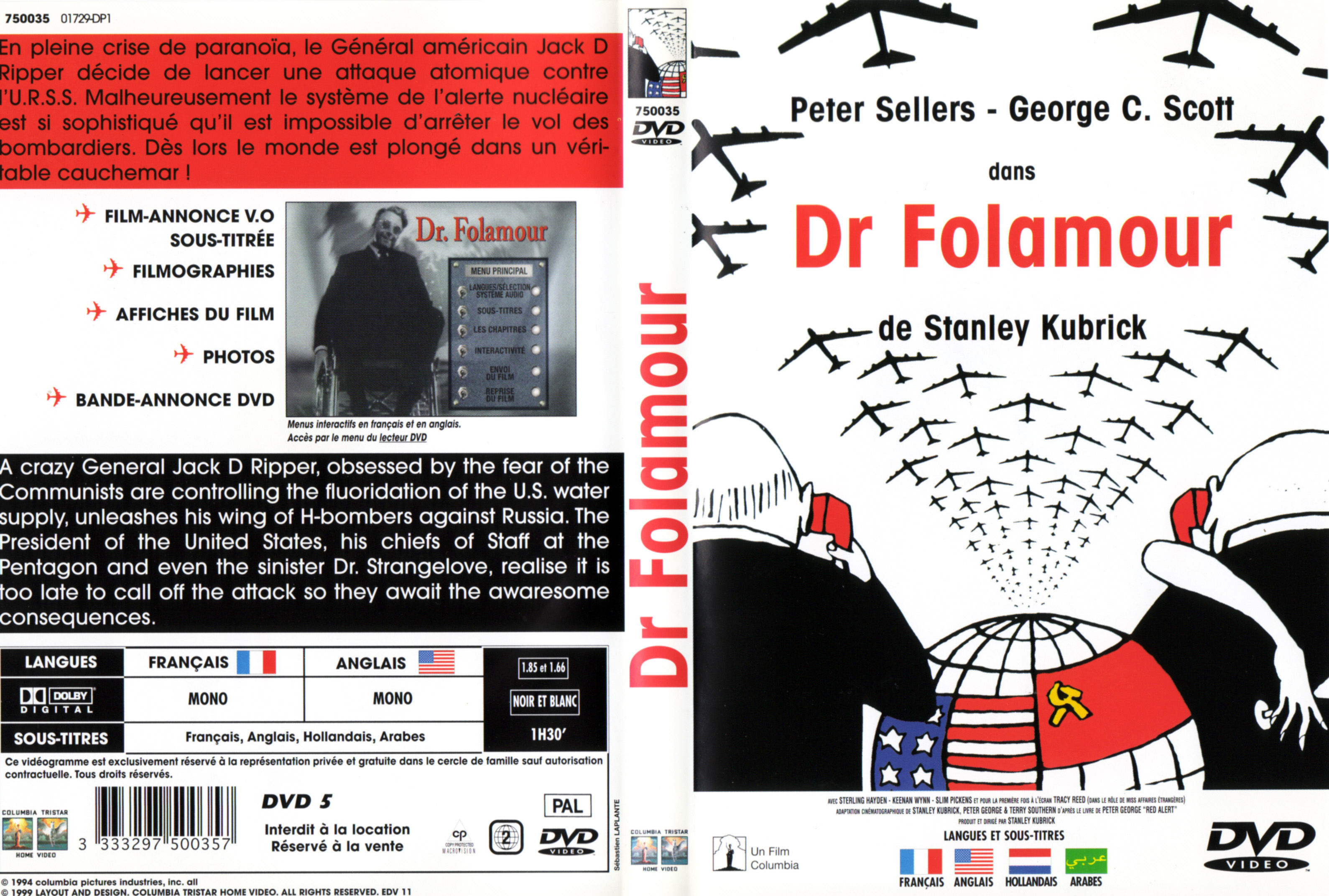Jaquette DVD Dr Folamour v3