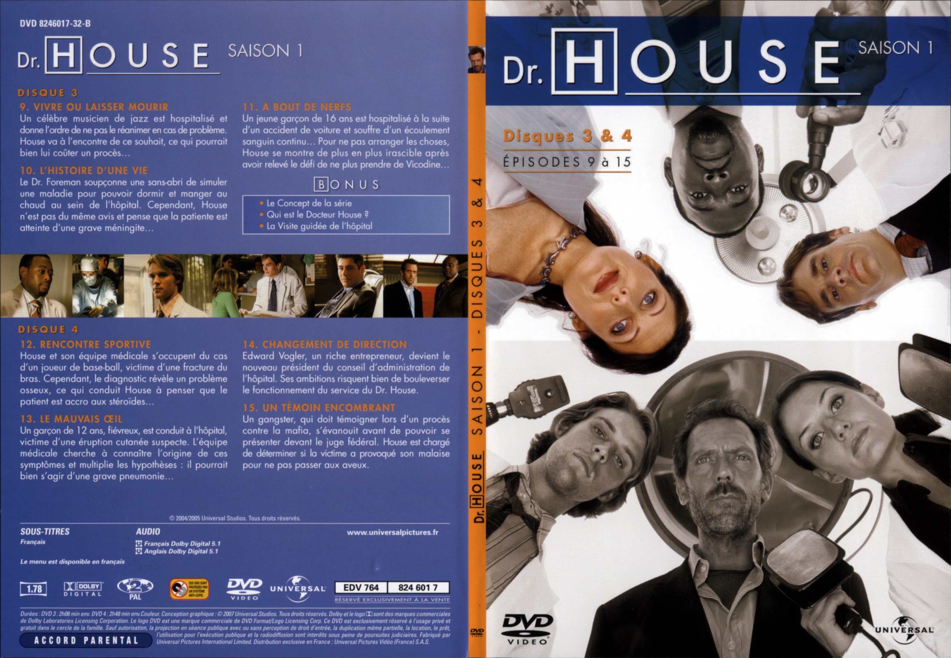 Jaquette DVD Dr House Saison 1 DVD 2