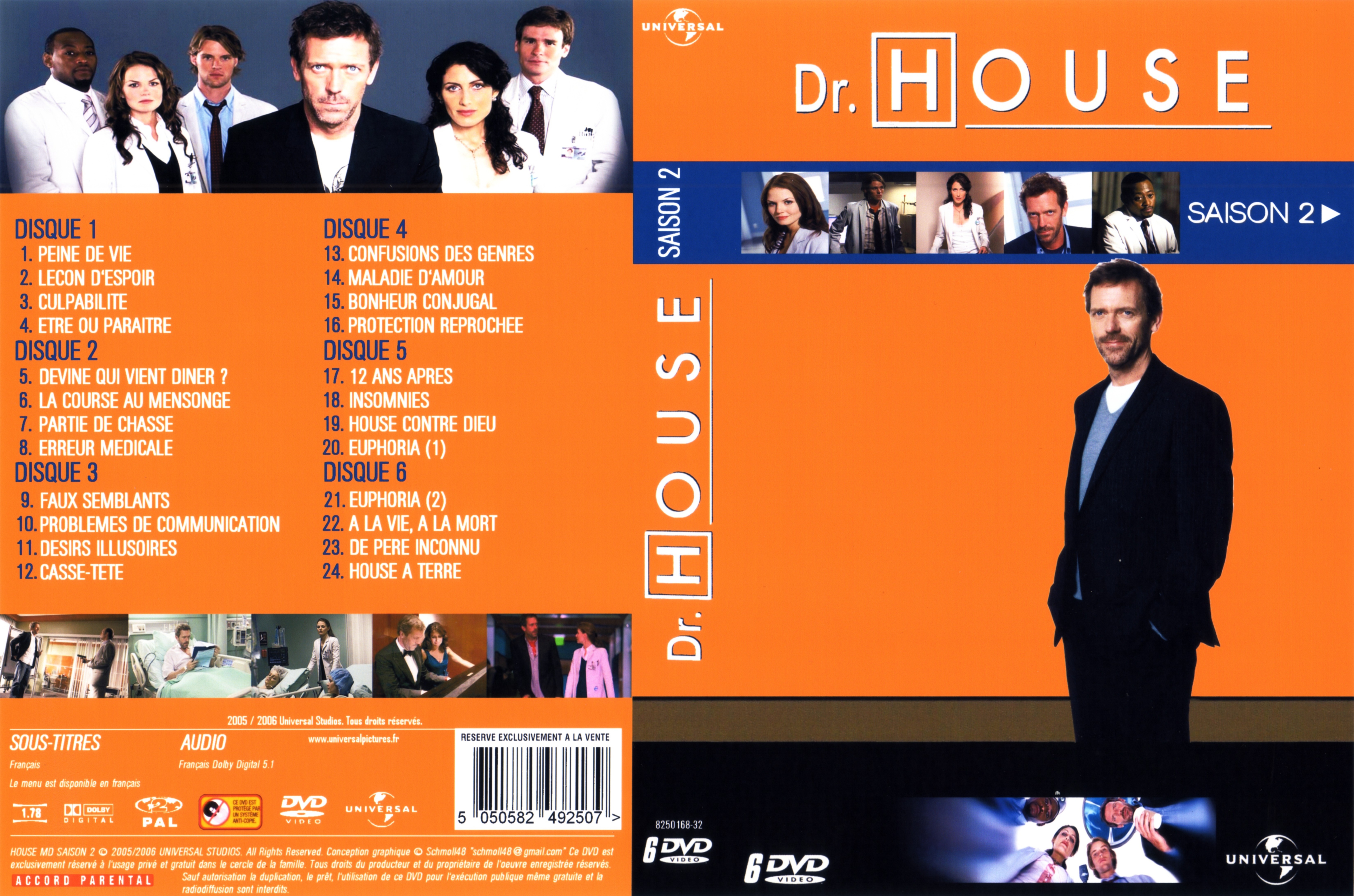 Jaquette DVD Dr House Saison 2 COFFRET