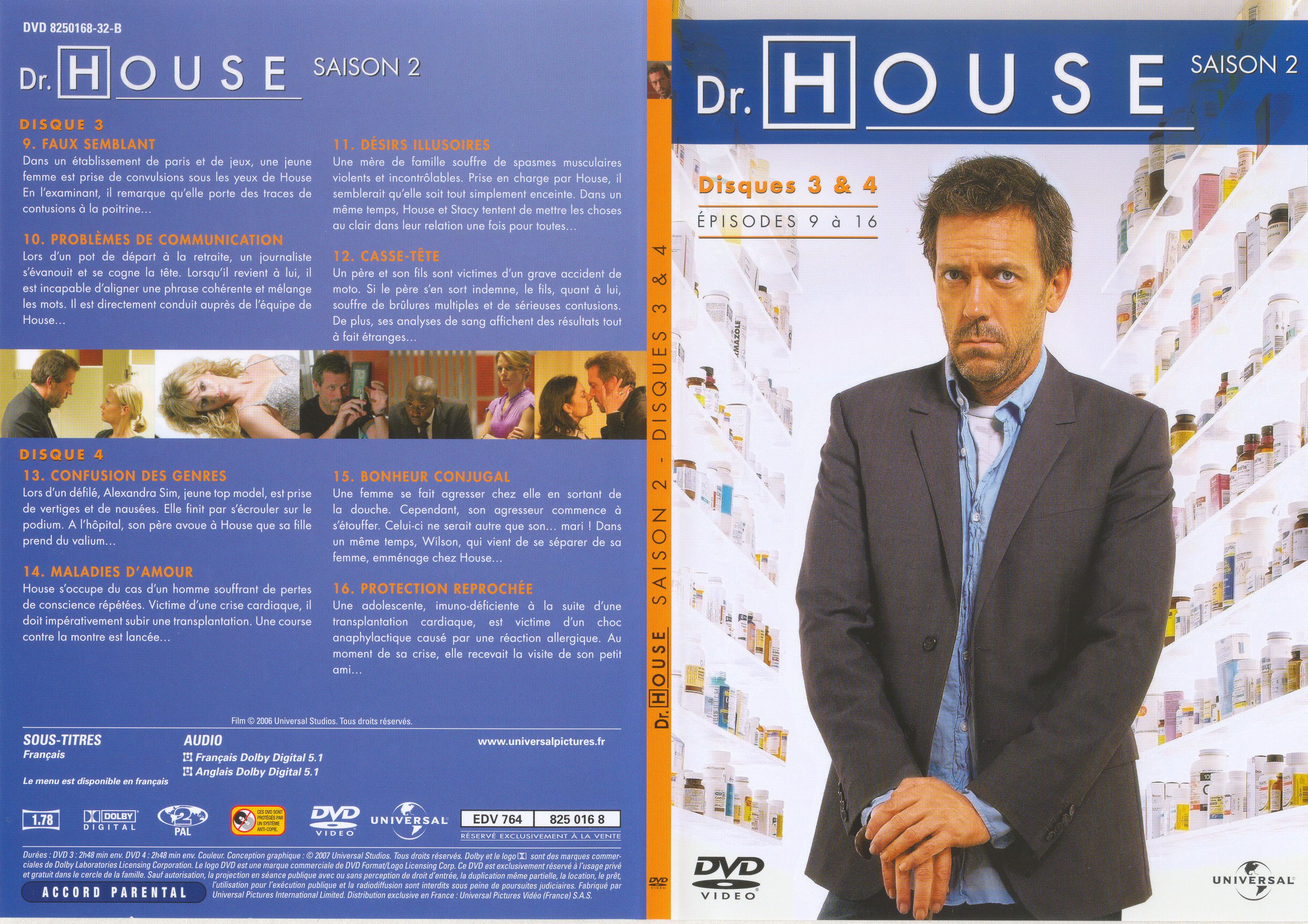 Jaquette DVD Dr House Saison 2 DVD 2