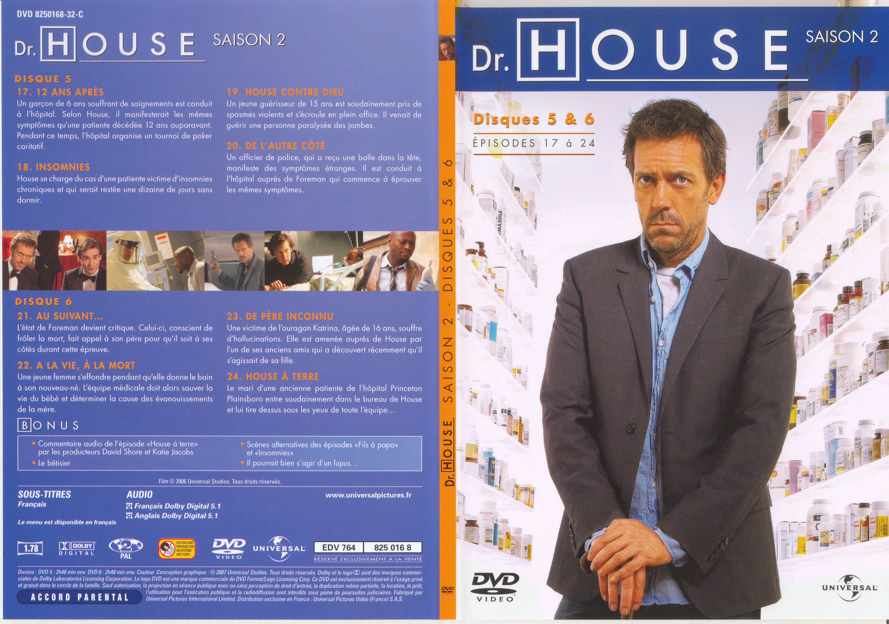 Jaquette DVD Dr House Saison 2 DVD 3